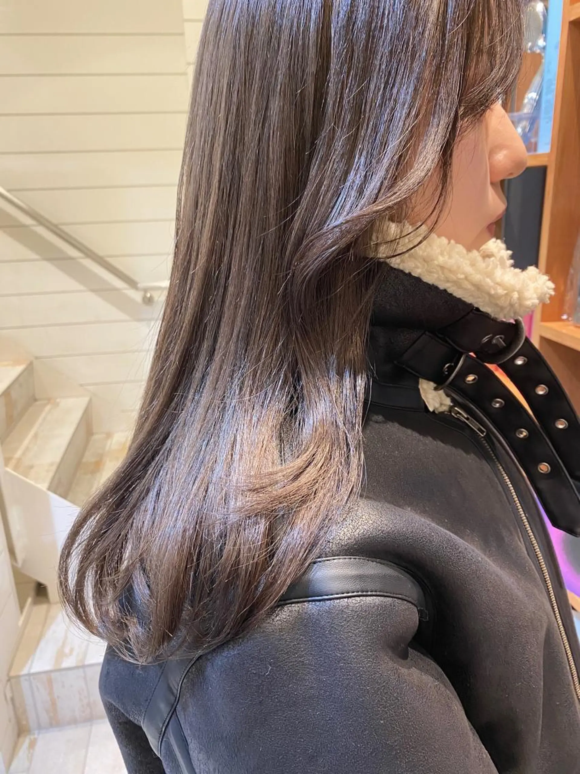 ロング カラー ベージュカラー ラベンダーカラー ラベンダーベージュ 赤み消し/透明感 🪽◝✩ 武者春花のヘアスタイル