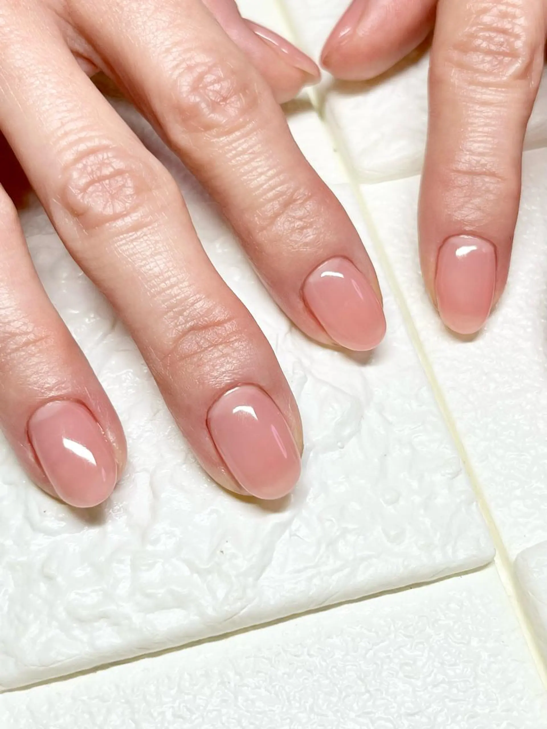 ショート ネイル ワンカラーネイル まり りぃ〜んのネイルデザイン