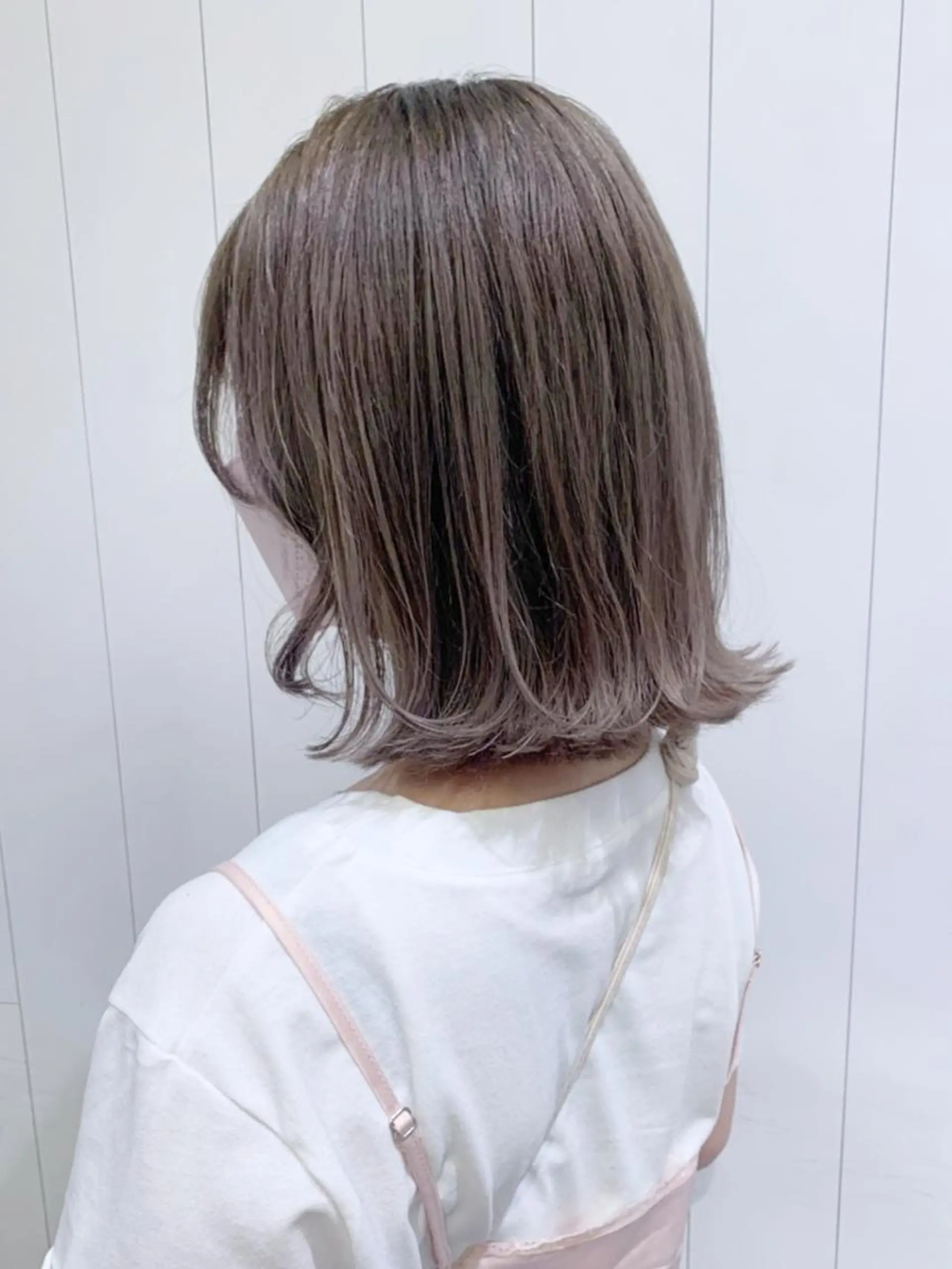 ミディアム カラー パーマ ヘアアレンジ ベージュカラー ITbyALBUM 八王子店のヘアスタイル