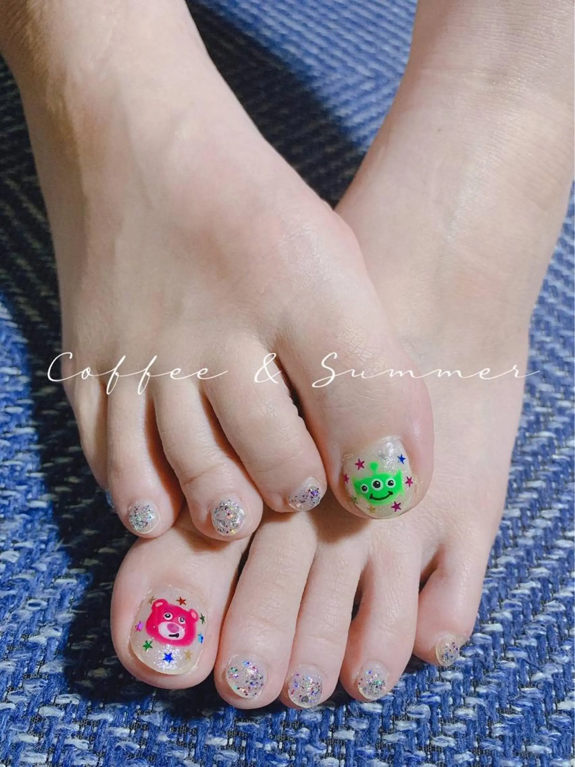 ネイル マジョリカ ブルーのネイルデザイン