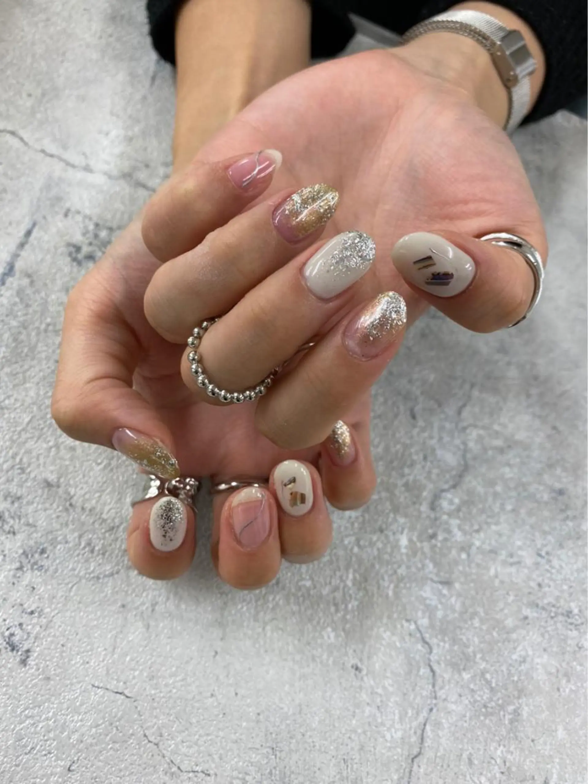 ネイル ニュアンスネイル Y Harunaのネイルデザイン