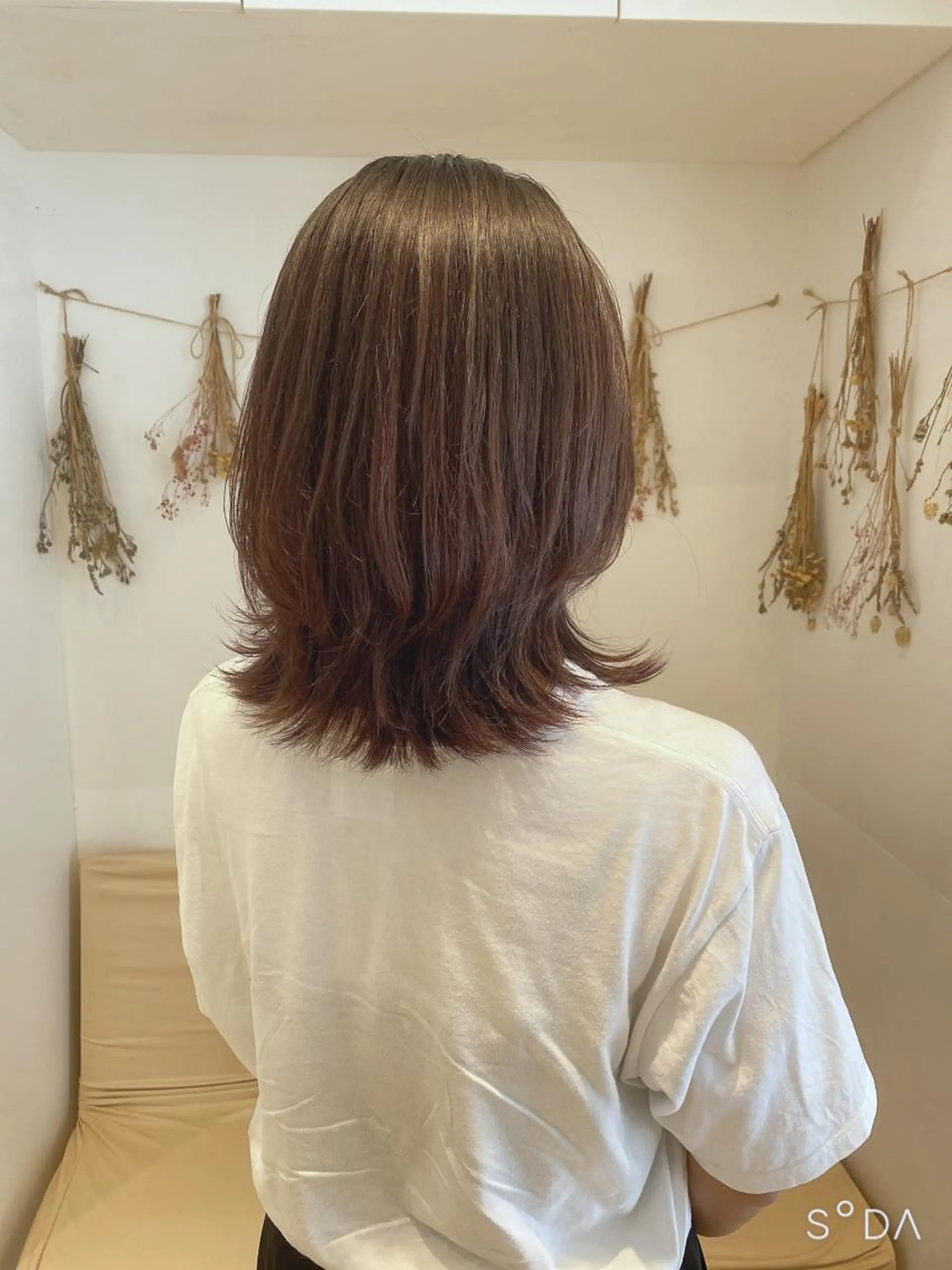 ミディアム カラー アッシュ パープルカラー くびれヘア くびれレイヤー レイヤーカット はだゆうき @hadadan08のヘアスタイル