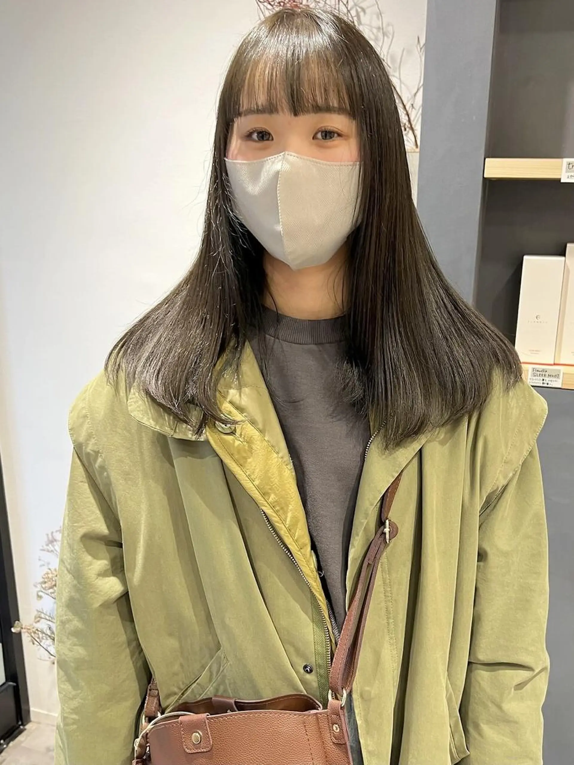 ロング ワイドバング カット ヘアカラー トリートメント AI TOKYO　S所属・mizuki 【韓国レイヤー】のヘアスタイル