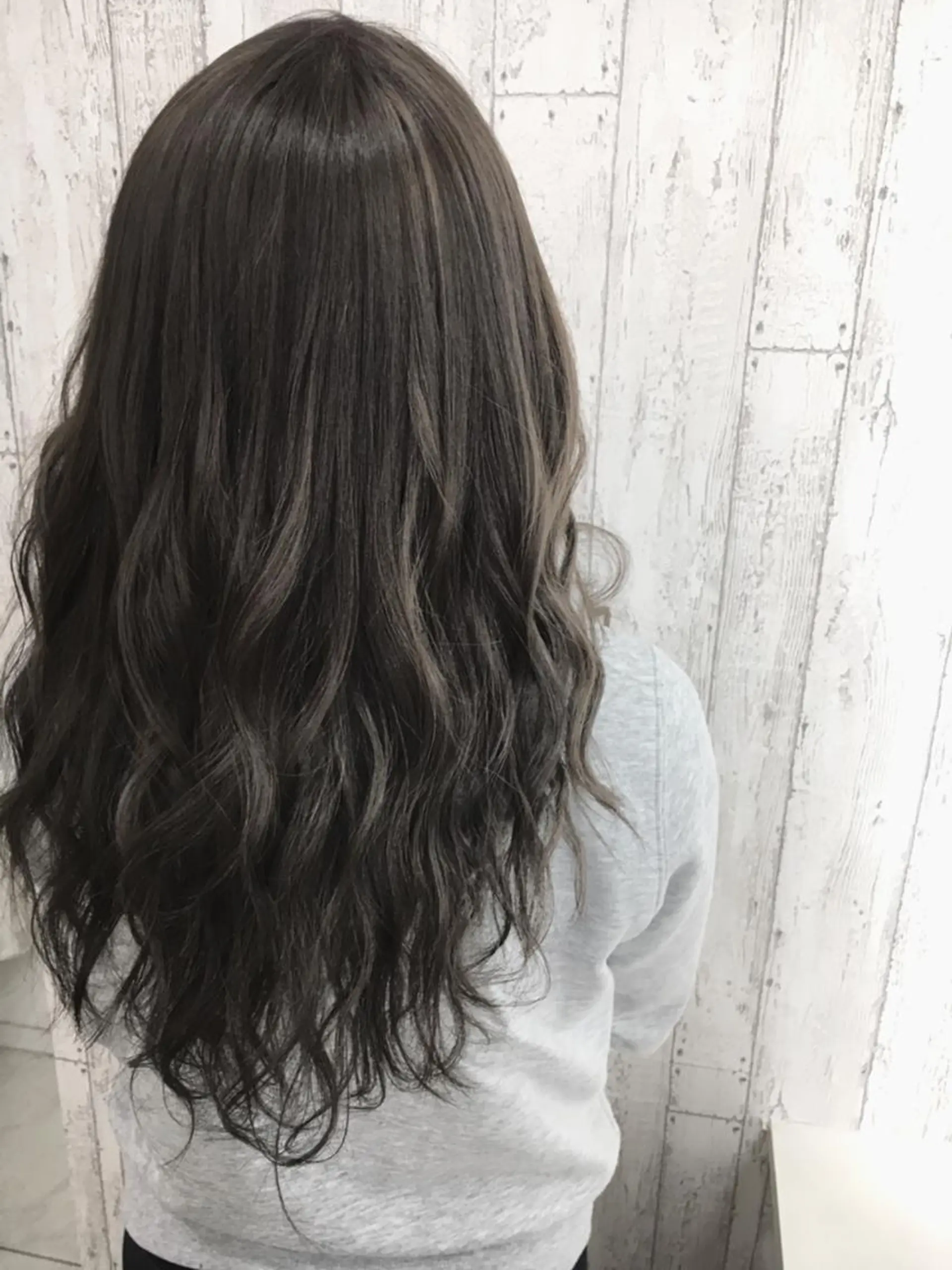 セミロング カラー チビ編み込みエクステ シールEXどぅ〜すのヘアスタイル