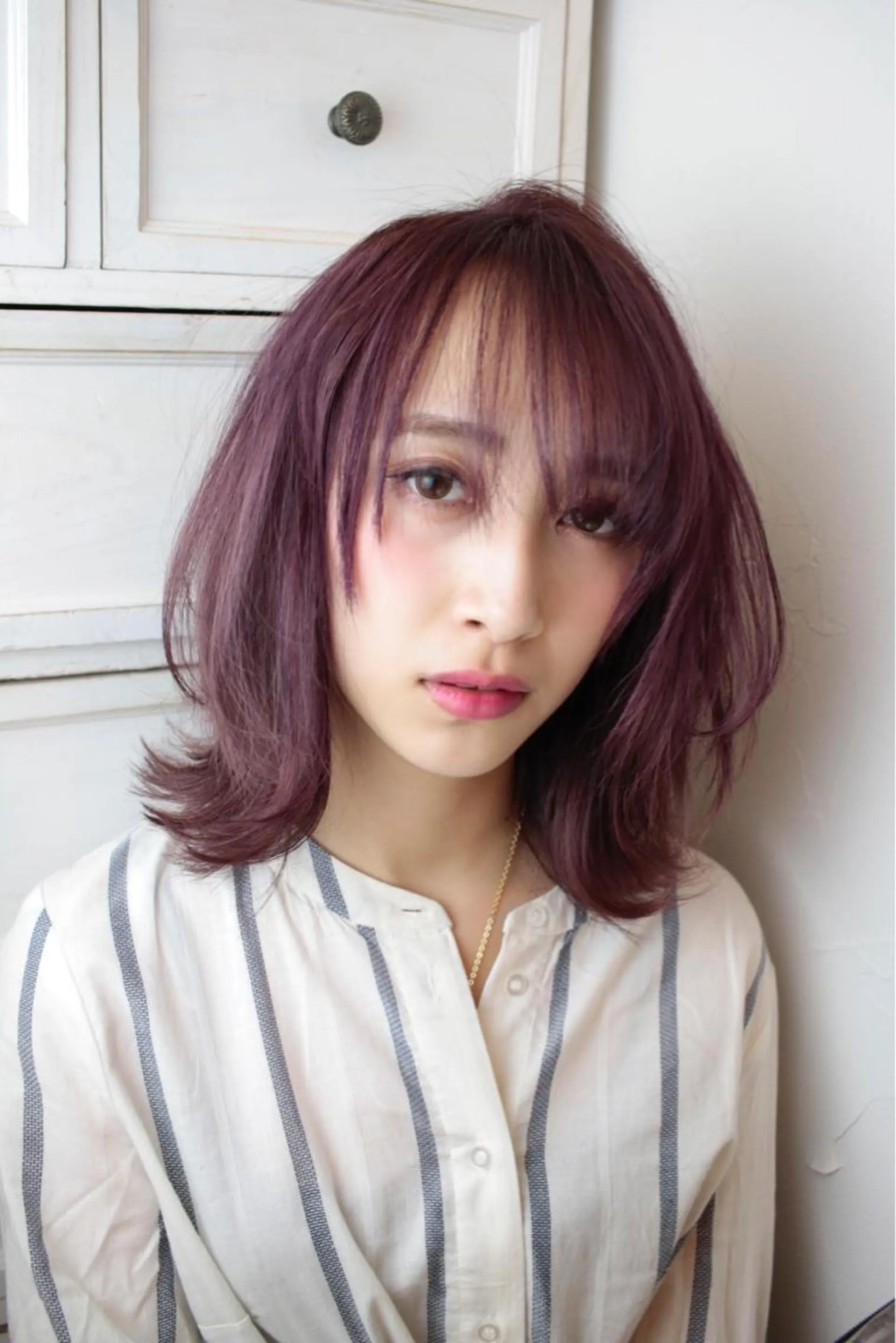 ショート パープルカラー uros.所属・中目黒✂︎店長✂︎ TOMOHIROのヘアスタイル