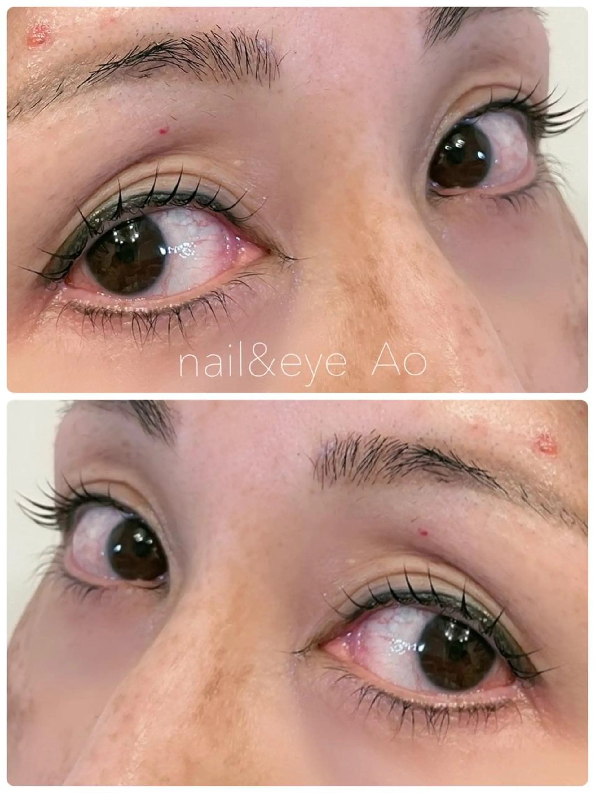 セミロング カラー パーマ ヘアアレンジ メンズ キッズ ネイル マツエク・マツパ アイブロウ マツパ nail&eye Aoのマツエク・マツパデザイン