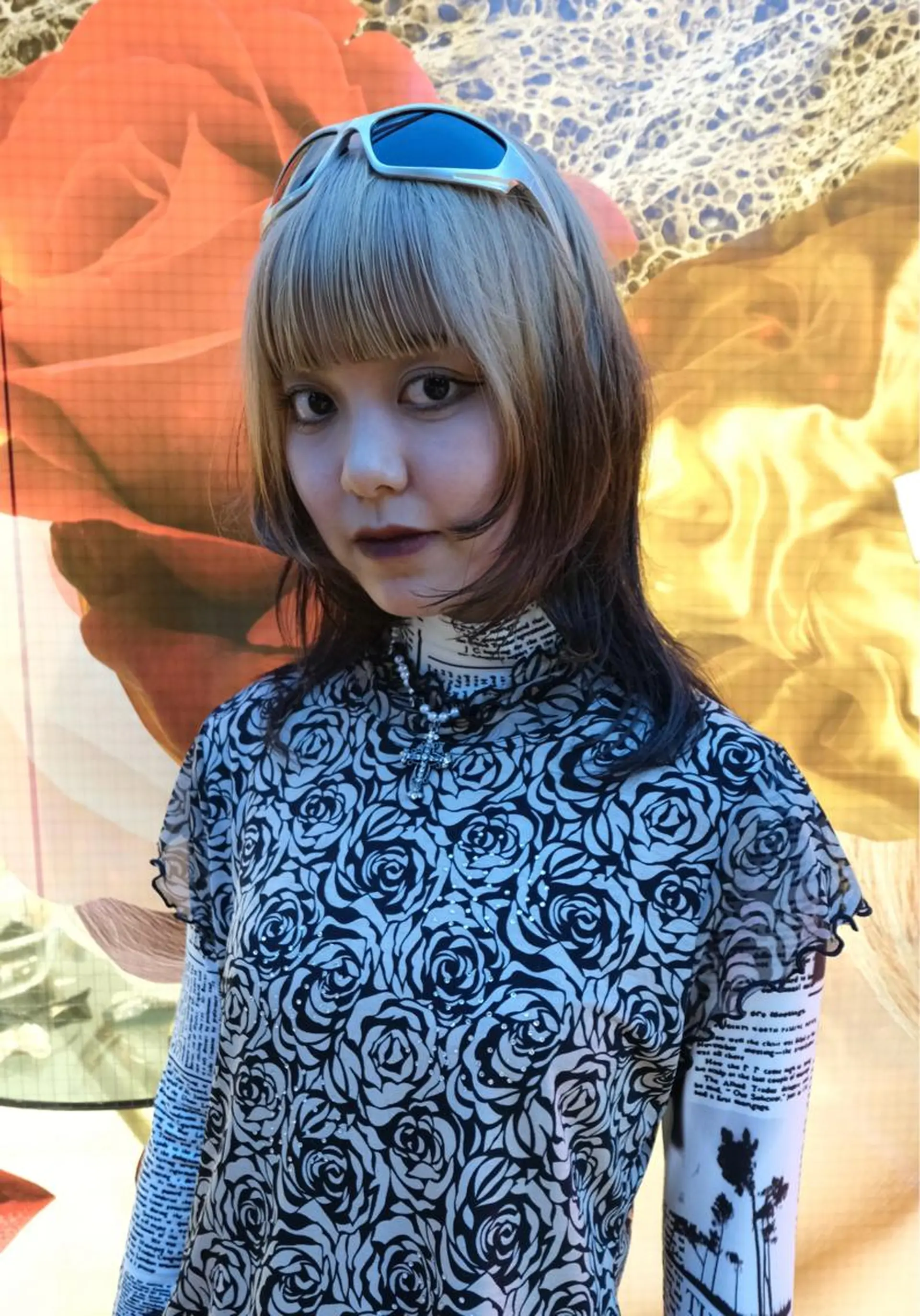 セミロング ヘアカラー @kyoniyy KYONIのヘアスタイル