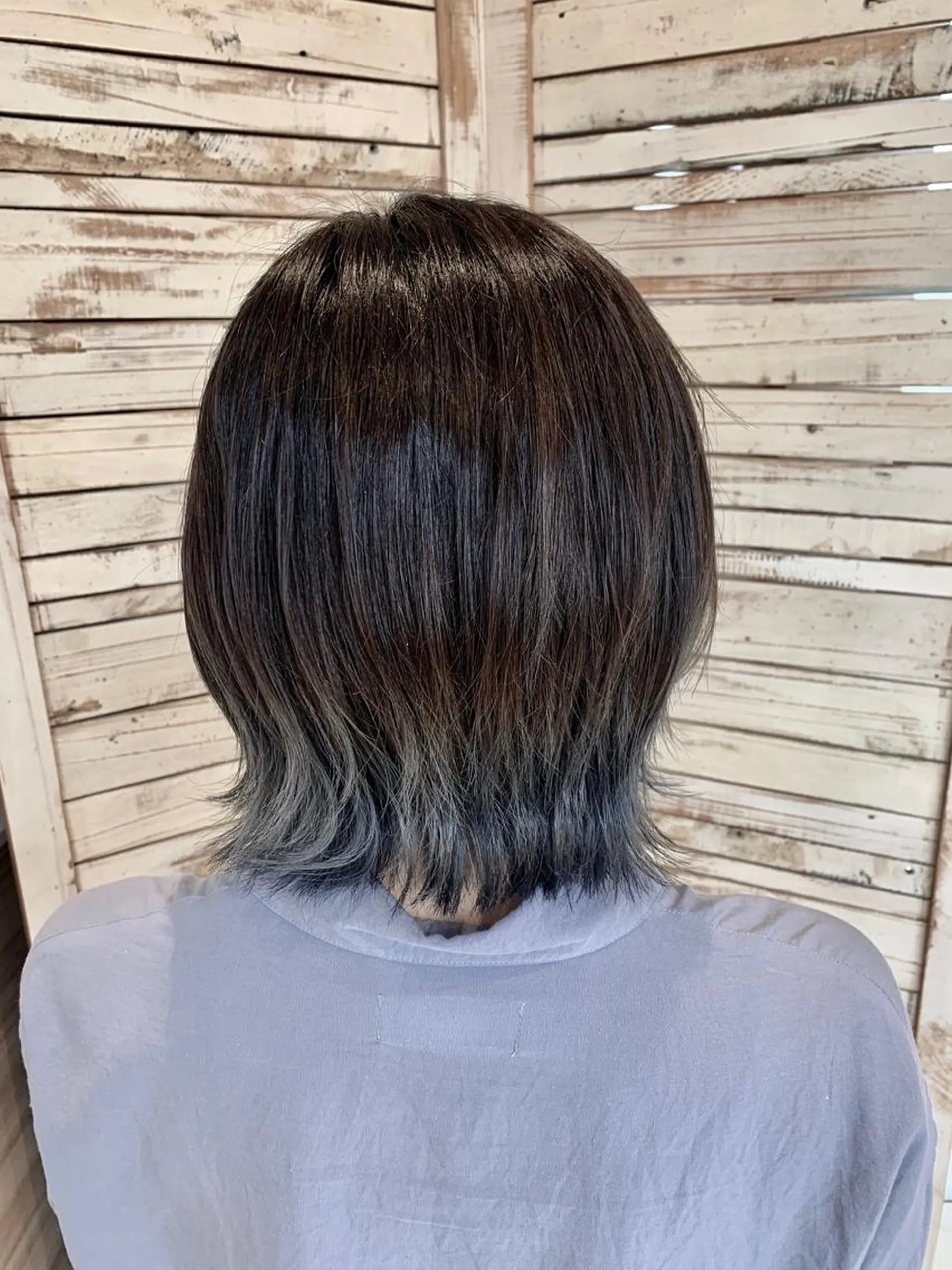 ミディアム カラー ヘアカラー トリートメント 島袋 ナオユキのヘアスタイル