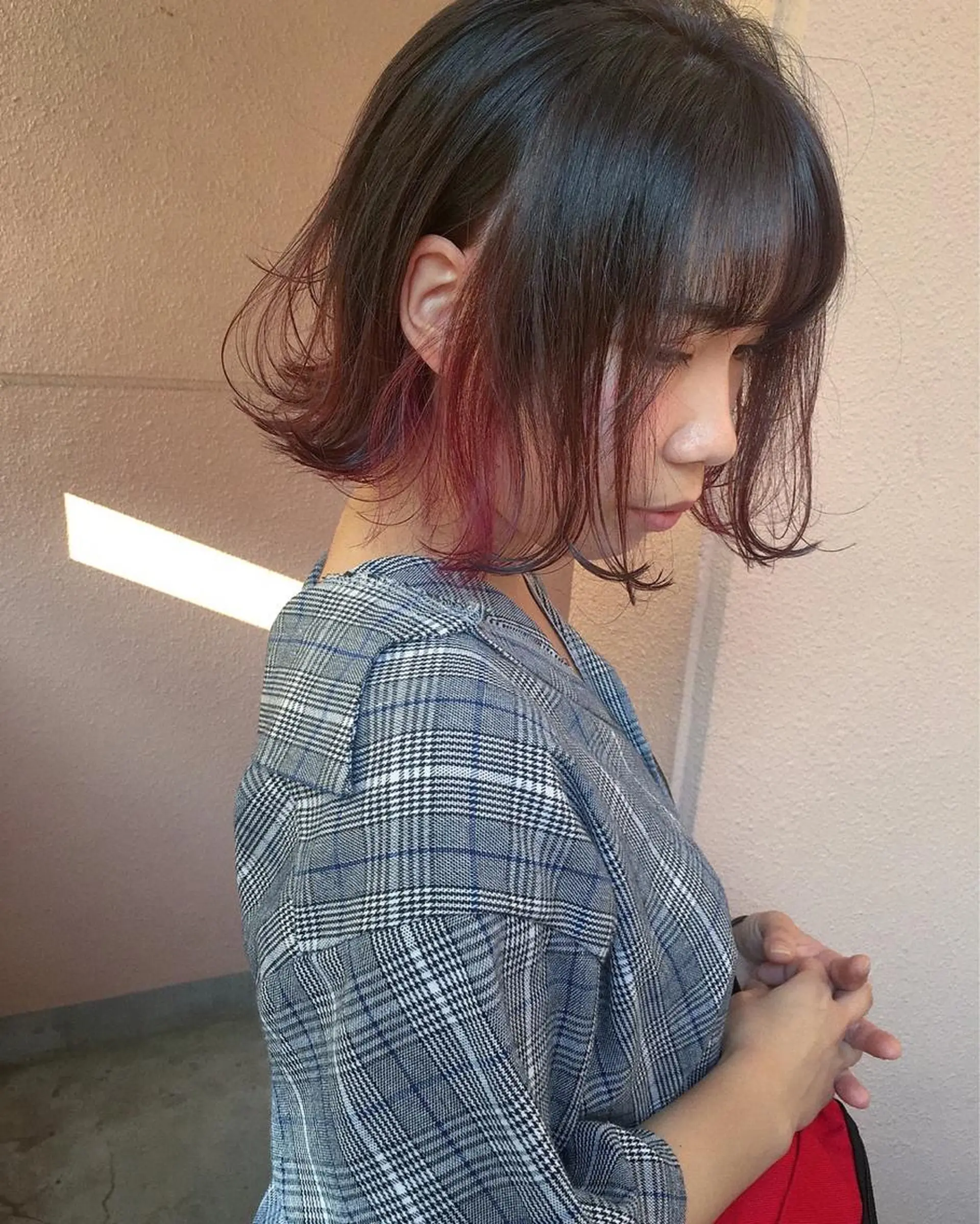 ミディアム カラー clan所属・志賀 海音のヘアスタイル