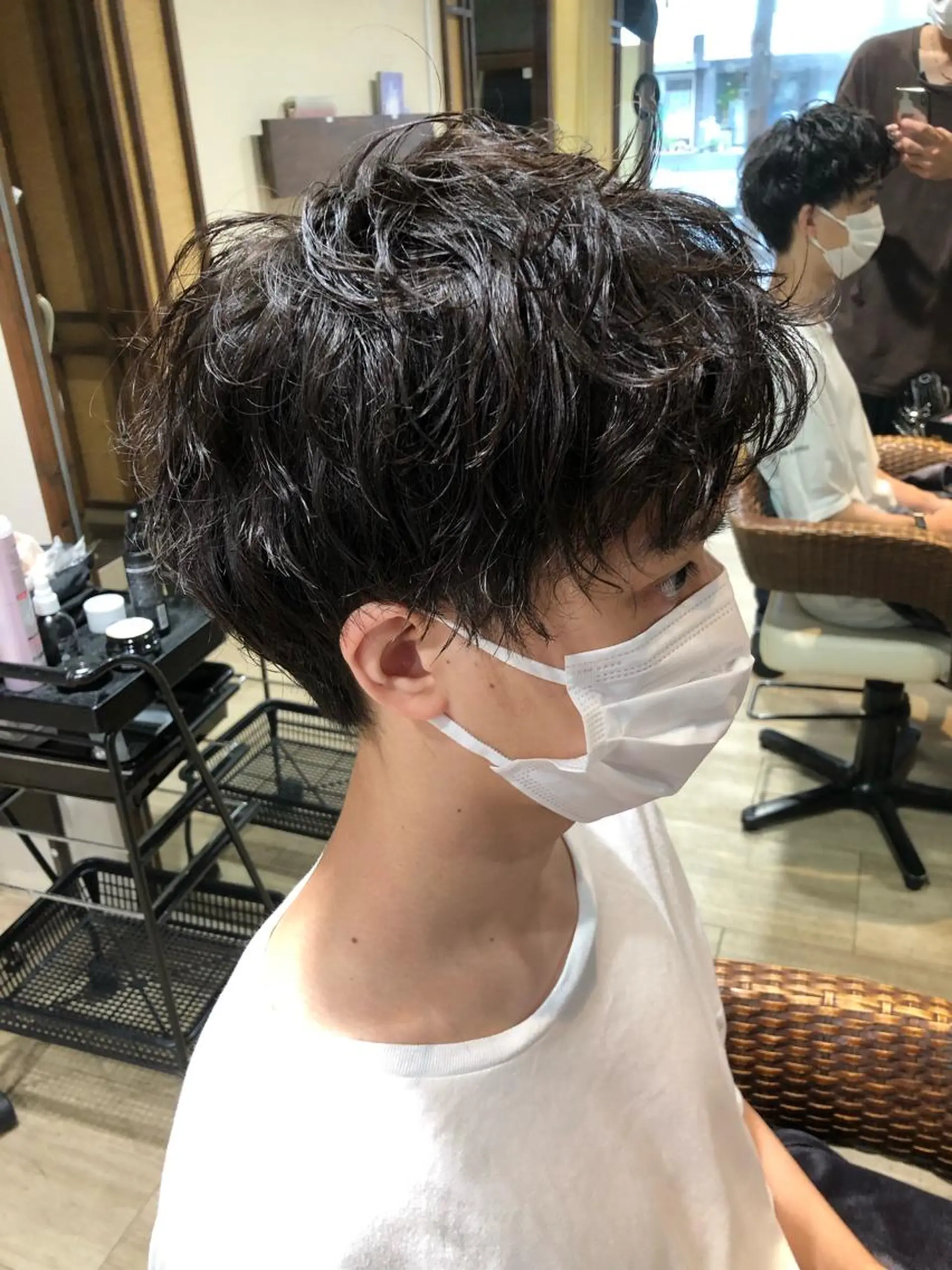 ショート パーマ メンズ パーマ/ハイトーン スパイキー/神田正紀のヘアスタイル