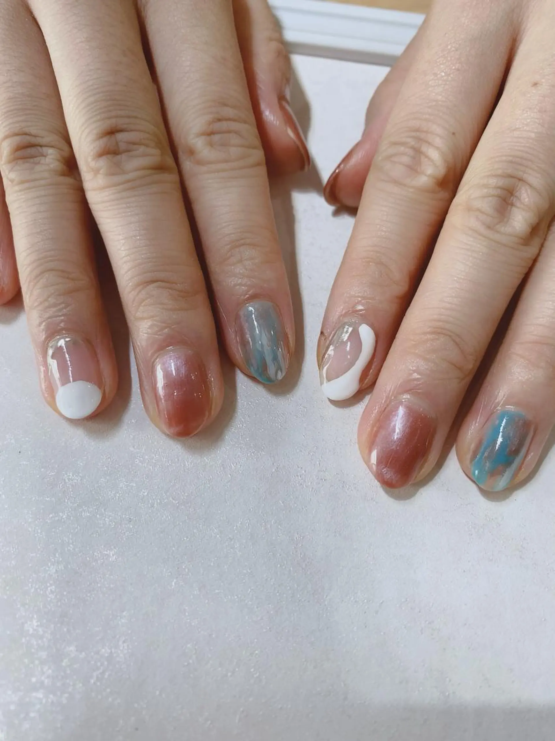 ショート ハンドネイル JNA認定講師🌸 RIEのネイルデザイン