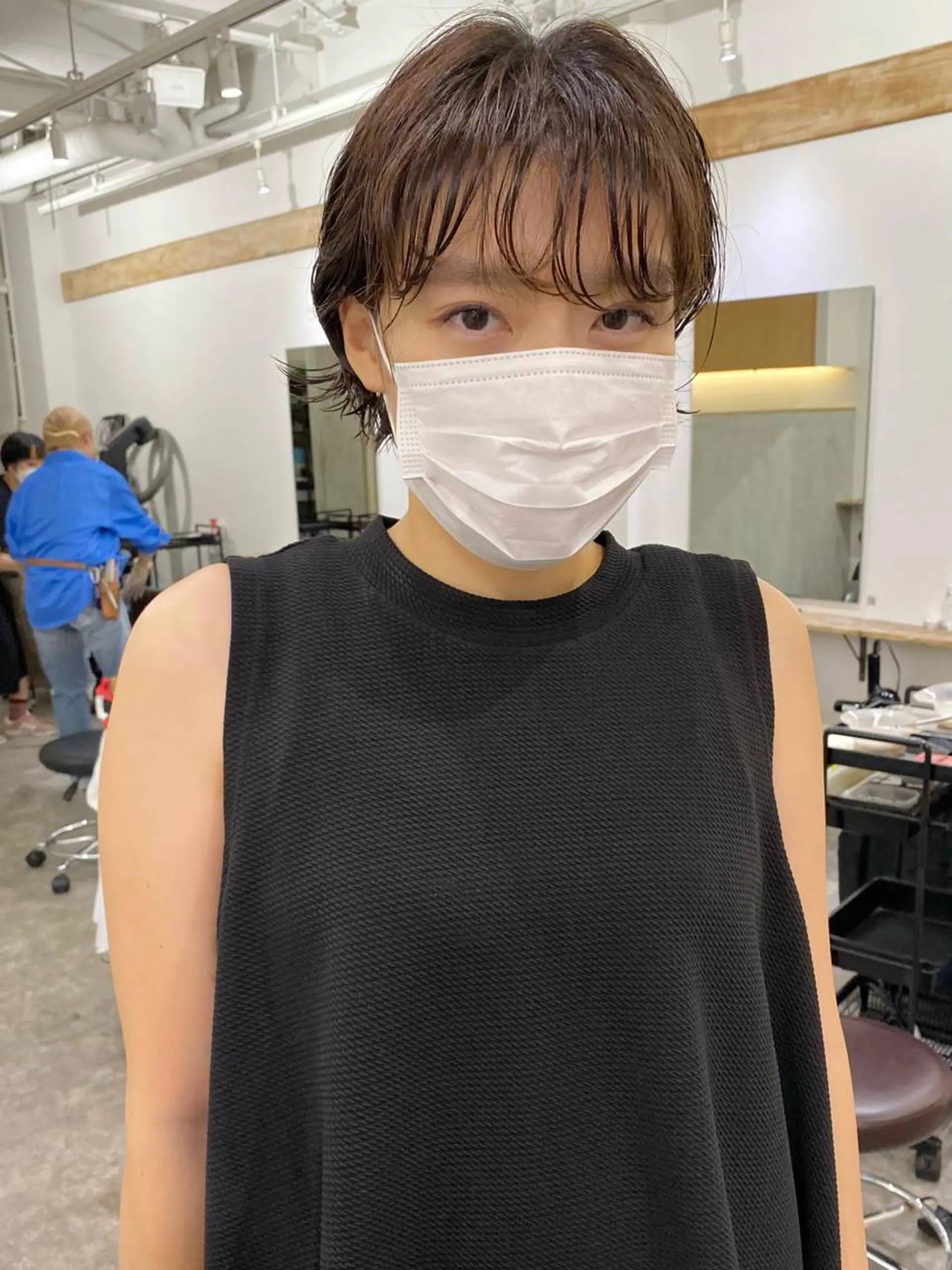 ショート パーマ ニュアンスパーマ 森貴裕/ベージュ/ パーマ/オリーブのヘアスタイル