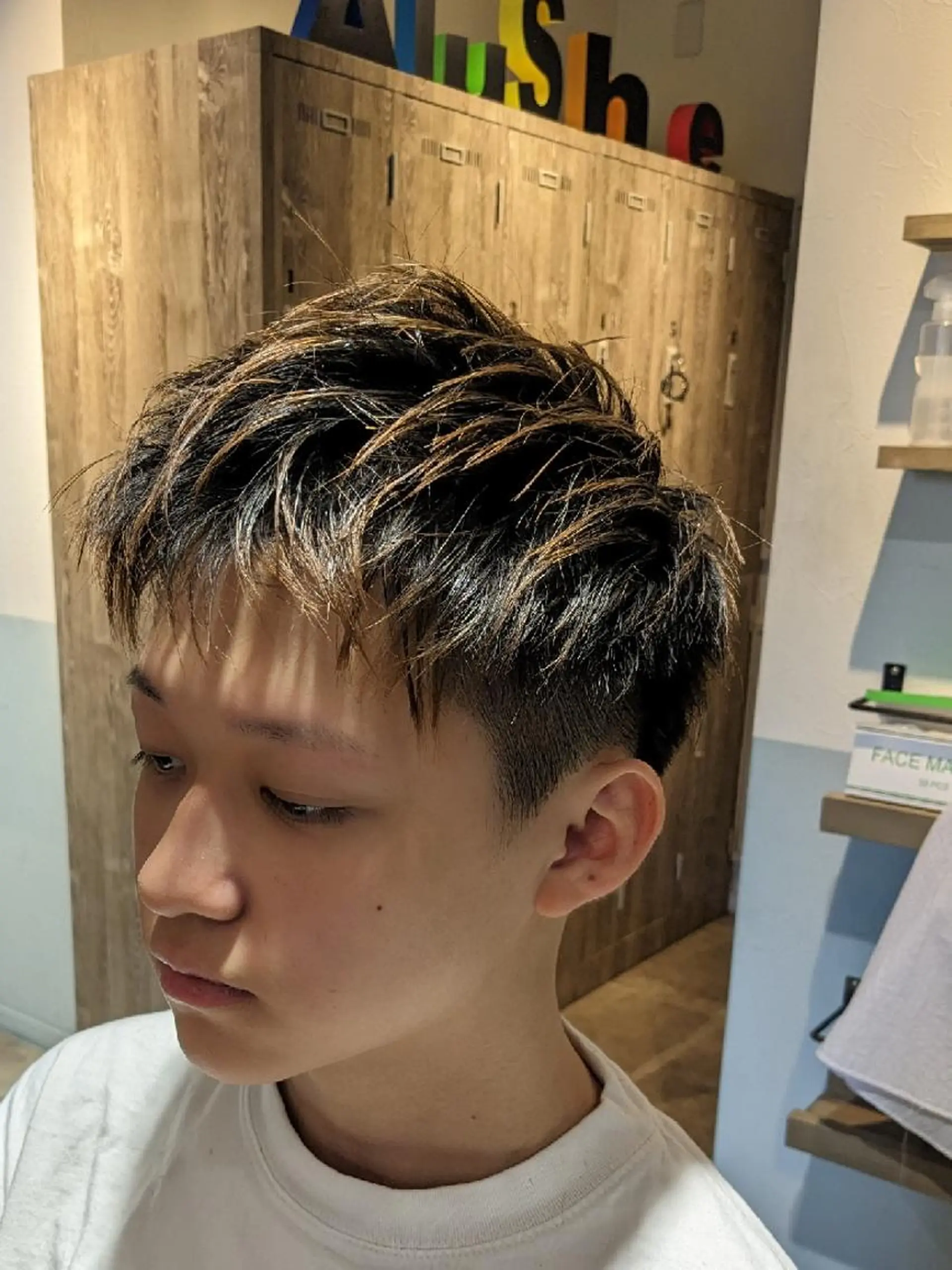 メンズ カット alushe 岡 陽子のヘアスタイル