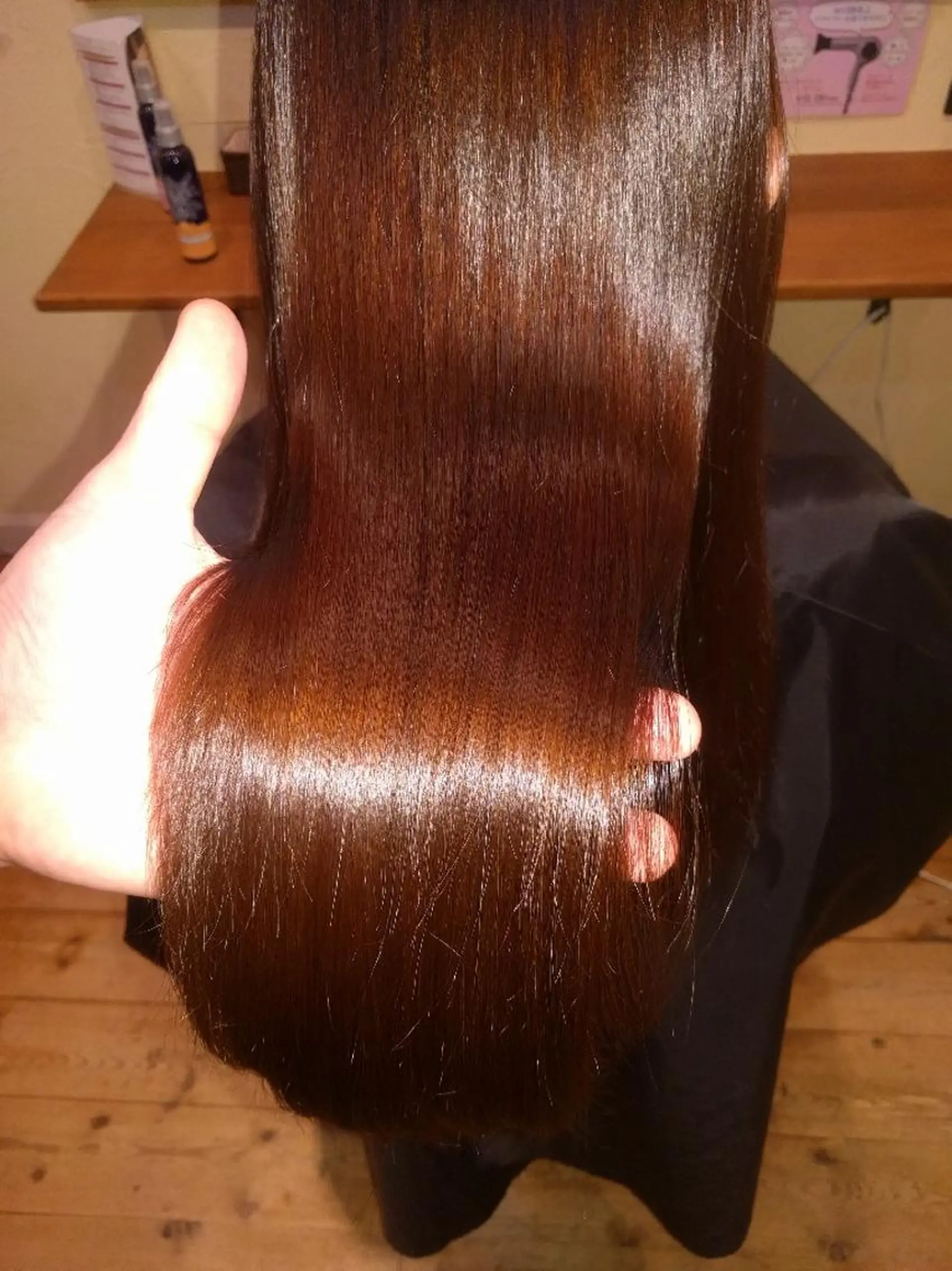 ロング パーマ トリートメント ストレートパーマ favorite所属・丸山 良司のヘアスタイル