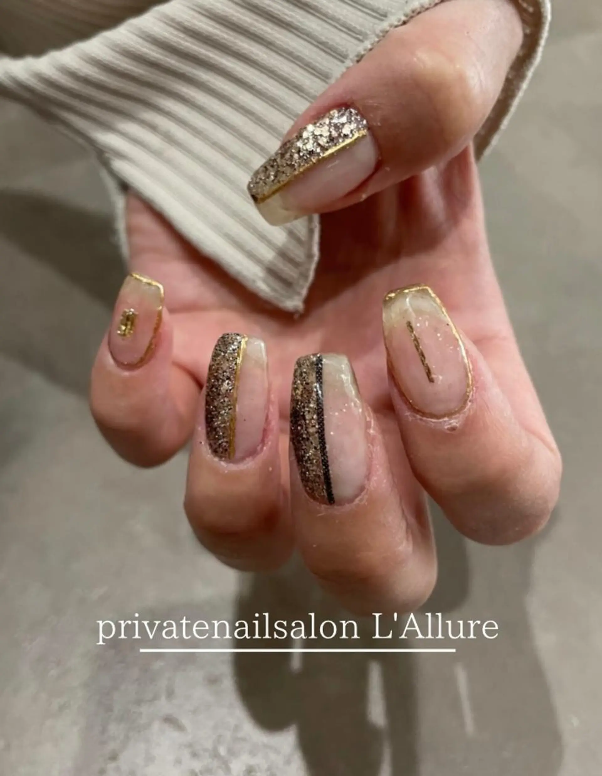 ネイル ニュアンスネイル ハンドネイル nailsalon -L'Allure-のネイルデザイン