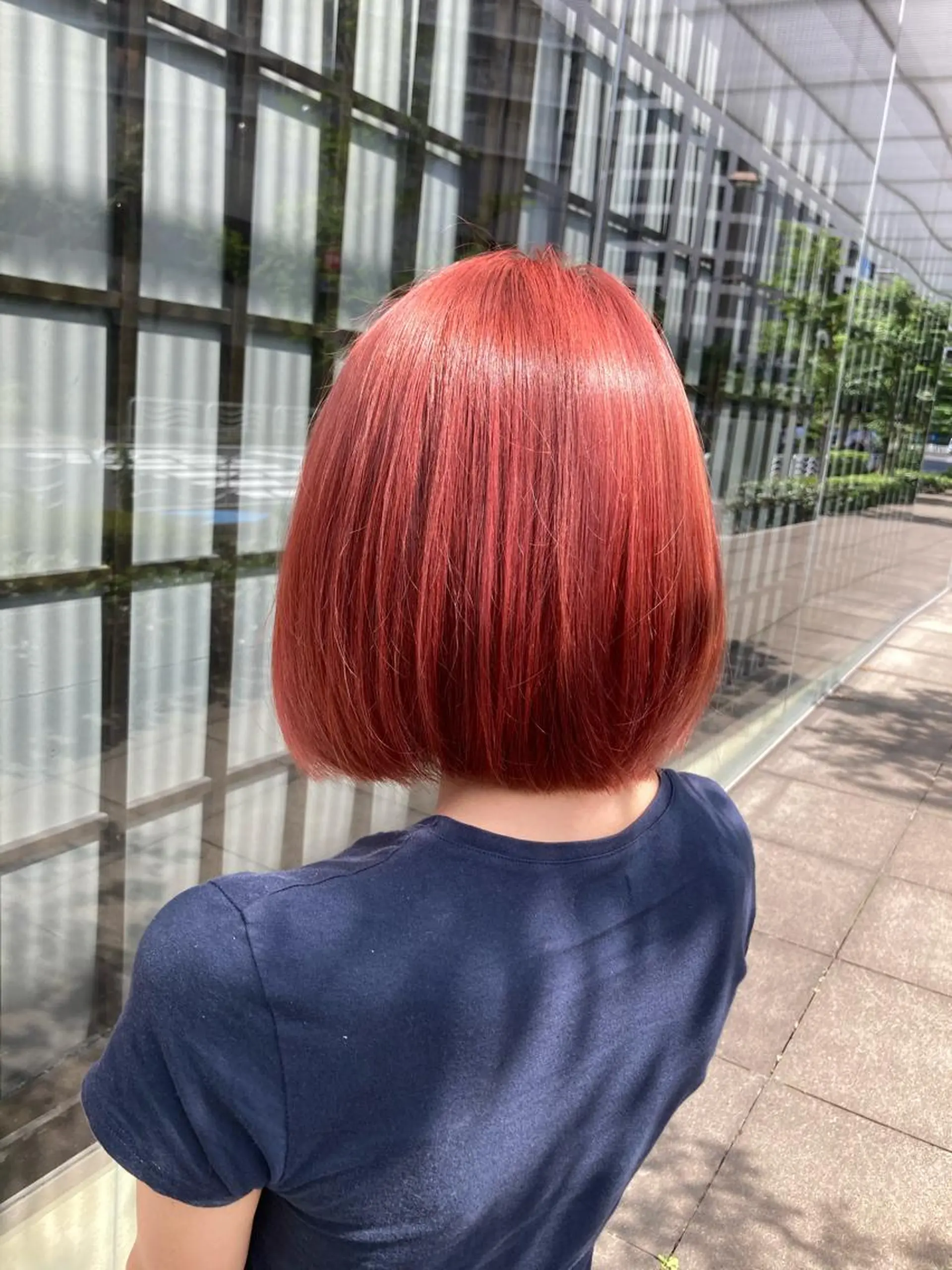 ショート カラー ハイトーンカラー レッドカラー ボブ シャルマン銀座店所属・🌟東銀座マンツーマ ン🌟タカナシのヘアスタイル