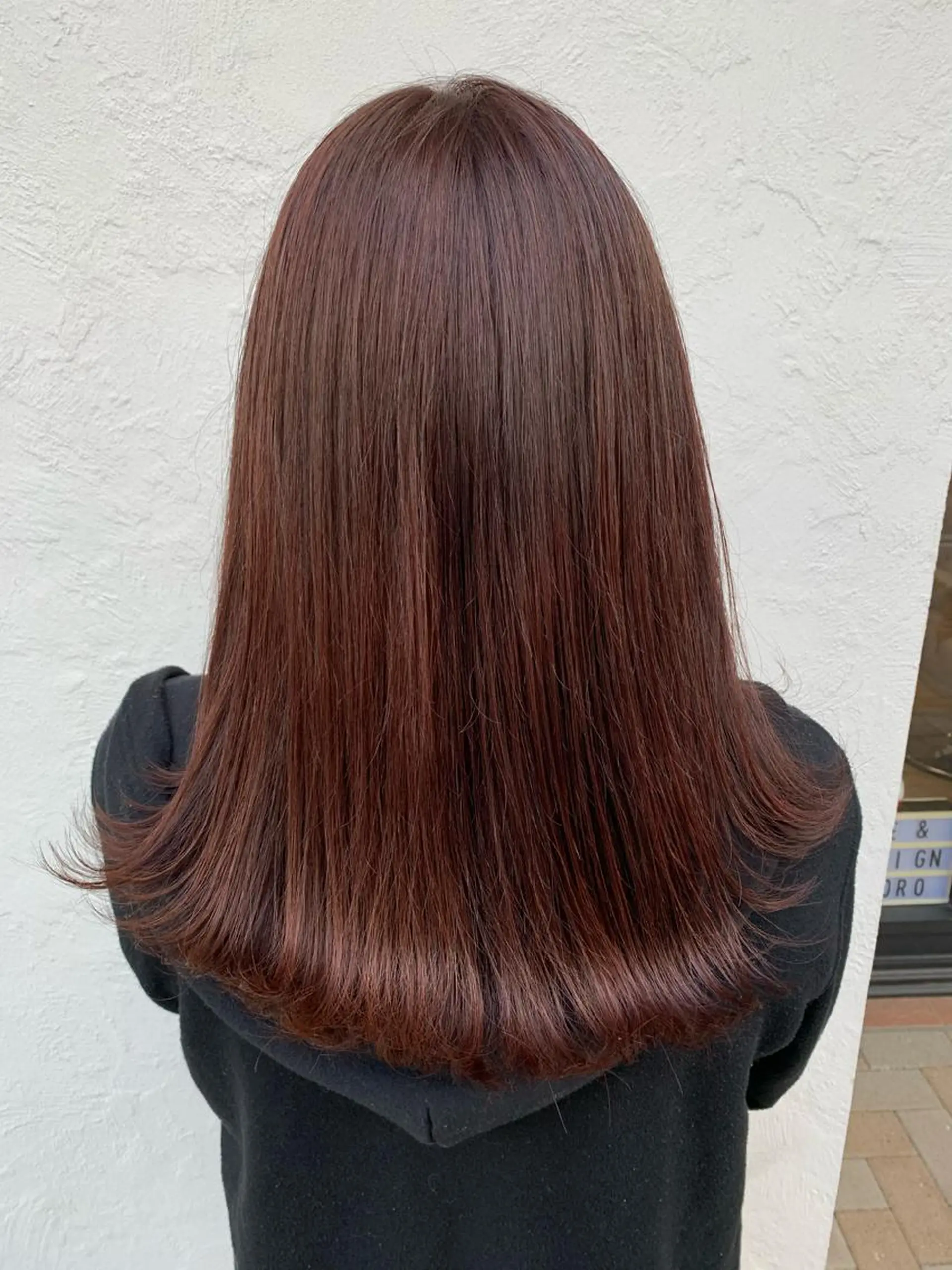 セミロング カラー 艶髪レイヤー上田 紗也🇰🇷💗のヘアスタイル