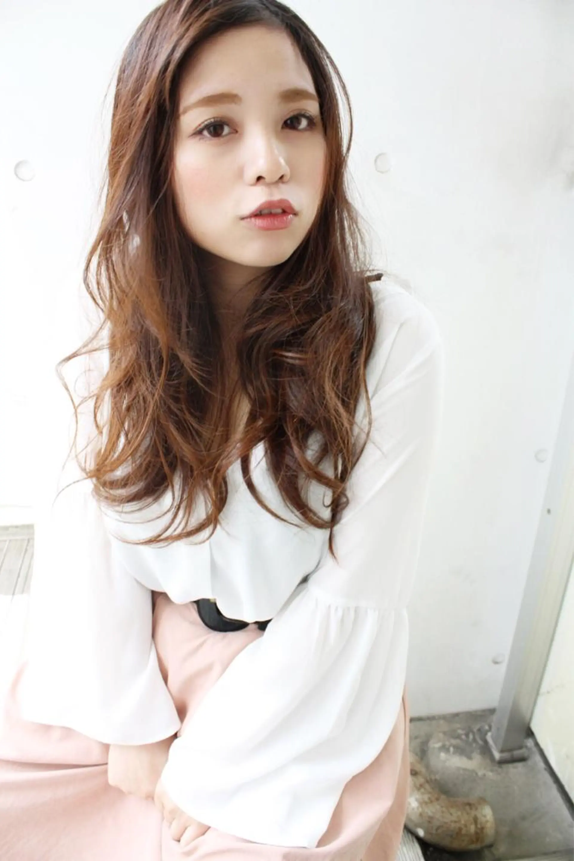 セミロング カラー パーマ イルミナカラー 髪質改善 美容室tuuli 大名店所属・tuuli トゥーリのヘアスタイル