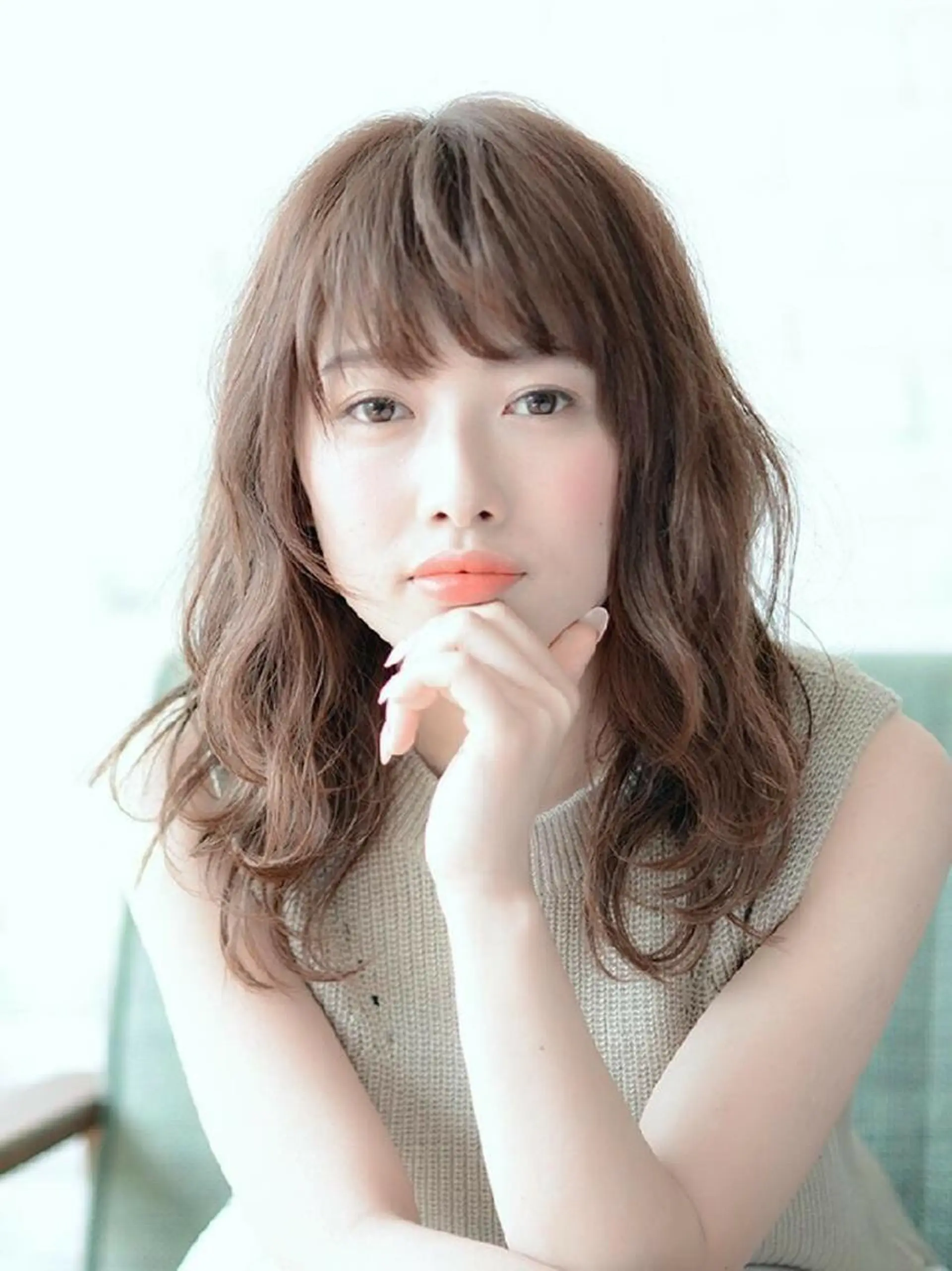 パーマ ヘアカラー 平川 直子のヘアスタイル