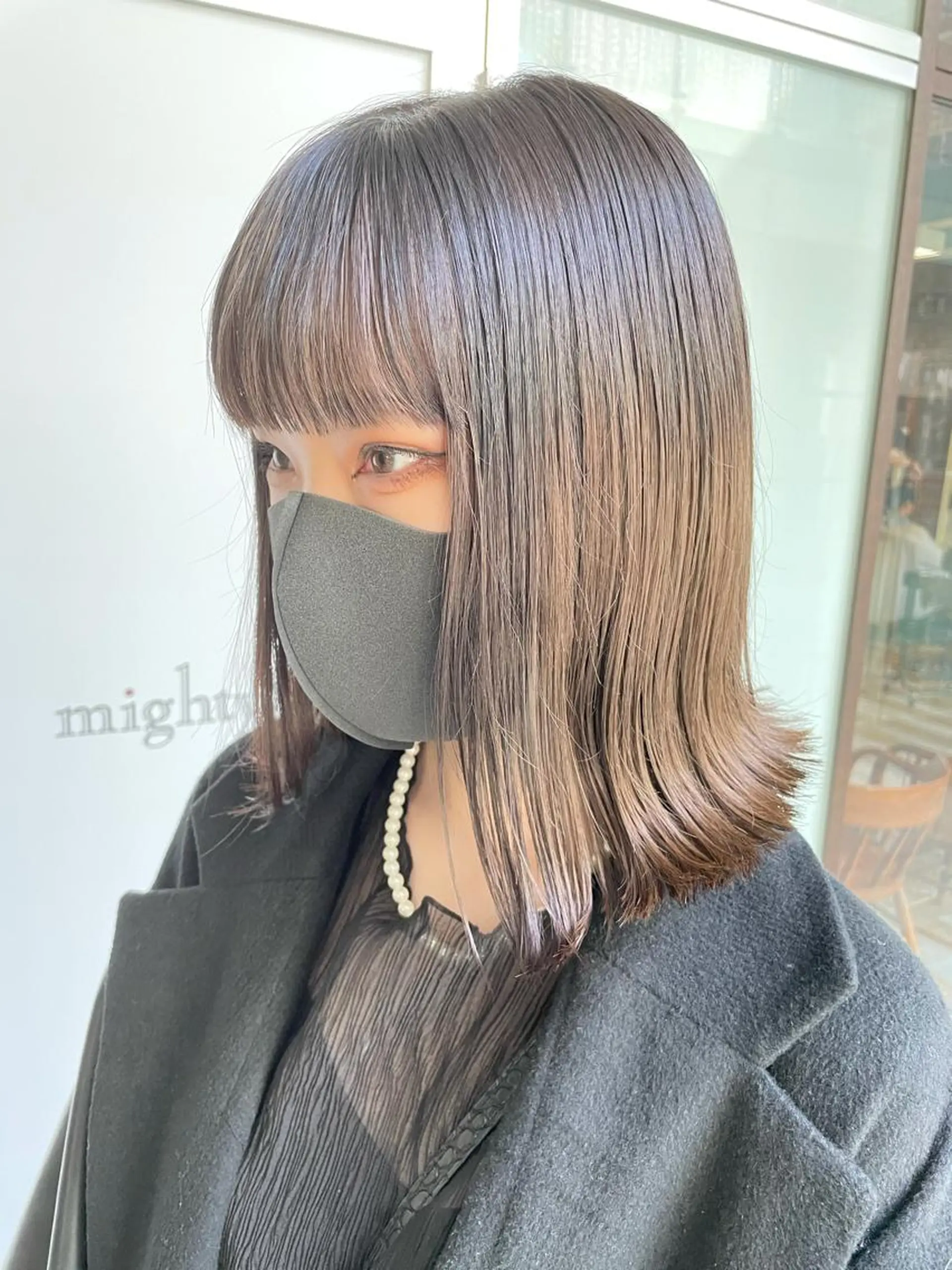 ミディアム 栄　mighty by H所属・不破一輝/栄/矢場町 ボブ/レイヤー/艶髪のヘアスタイル