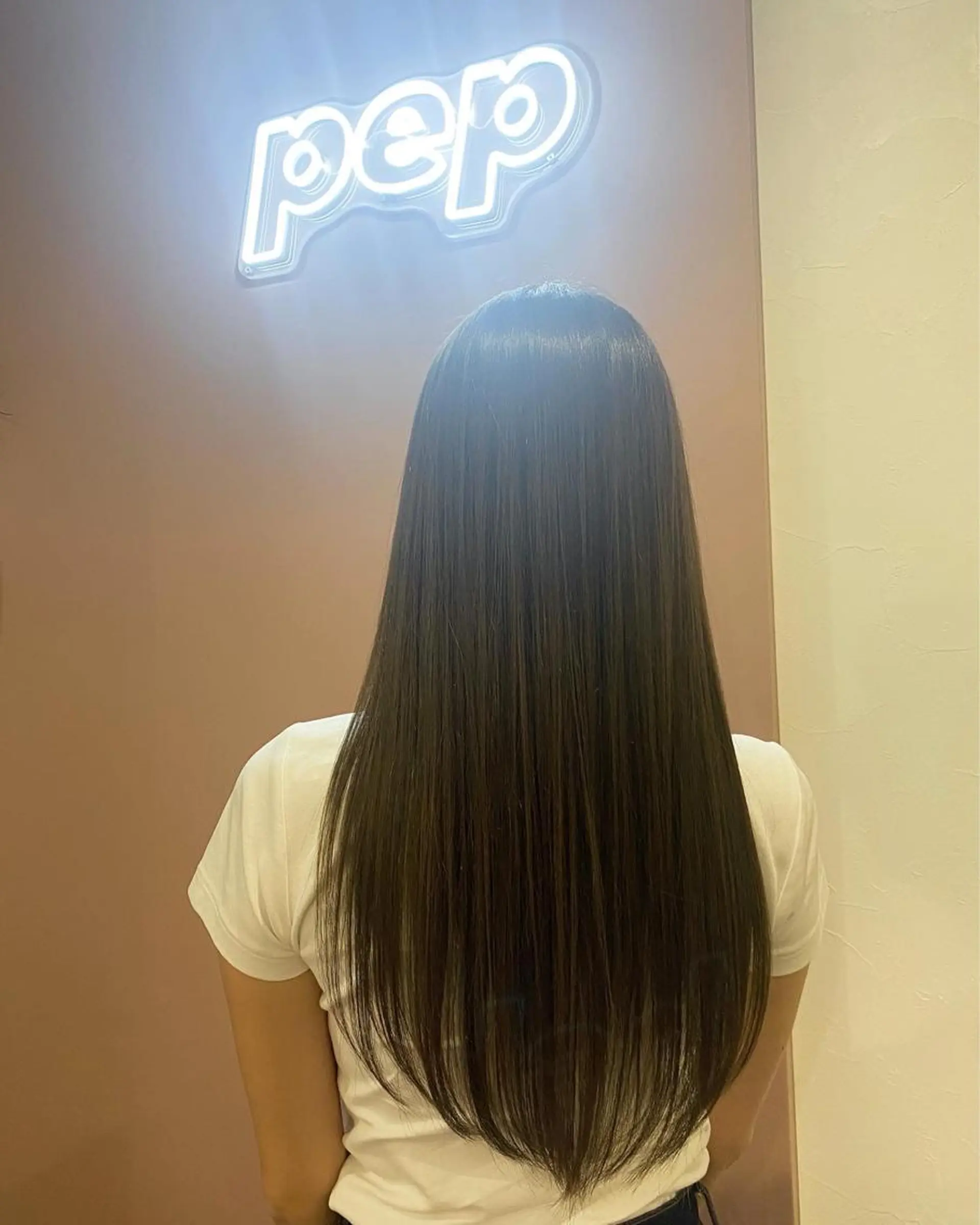 ロング カラー カット ヘアカラー pep所属・pep natsumiのヘアスタイル