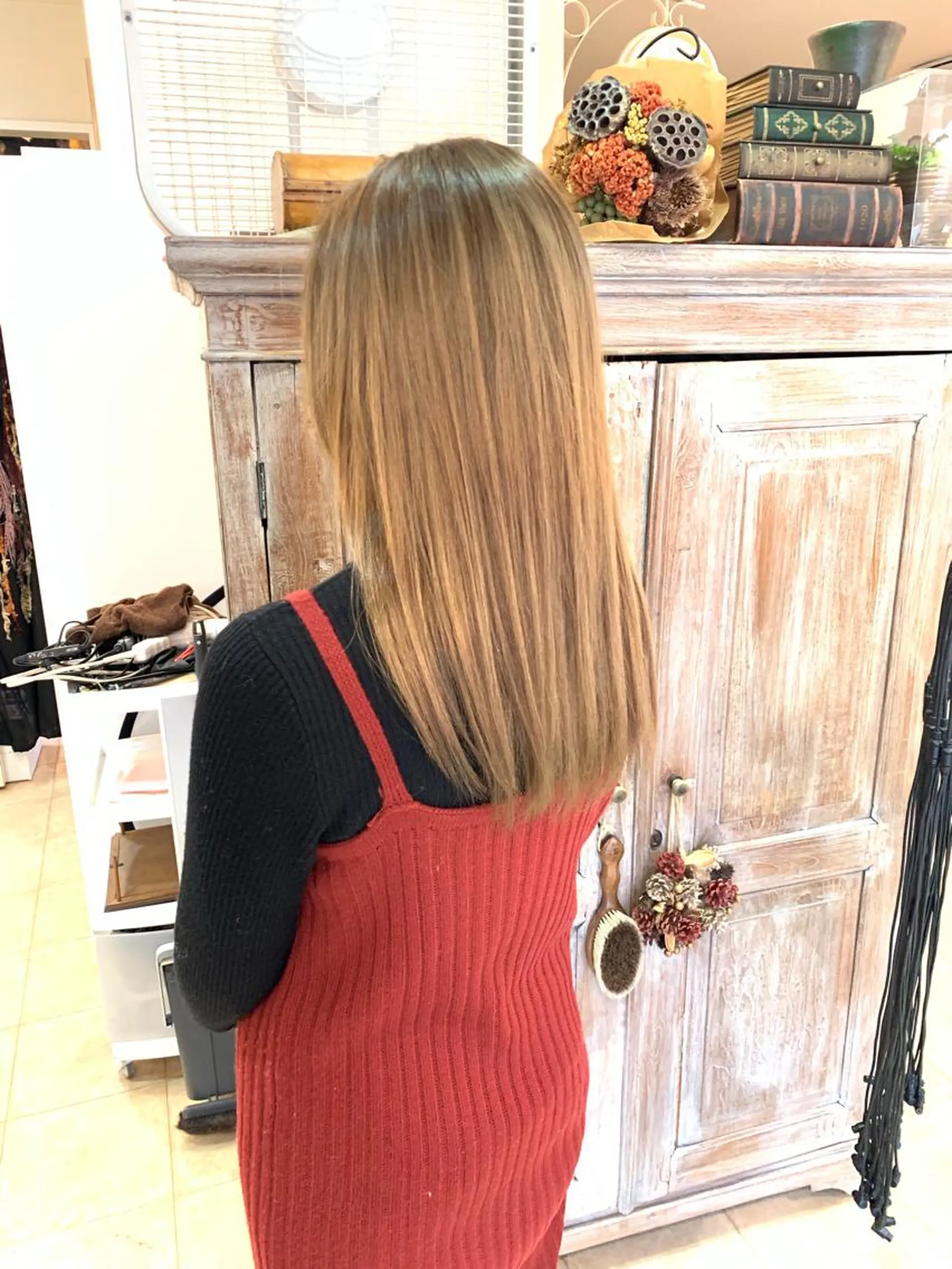 ロング カット ヘアカラー トリートメント ヘッドスパ nishimura makotoのヘアスタイル