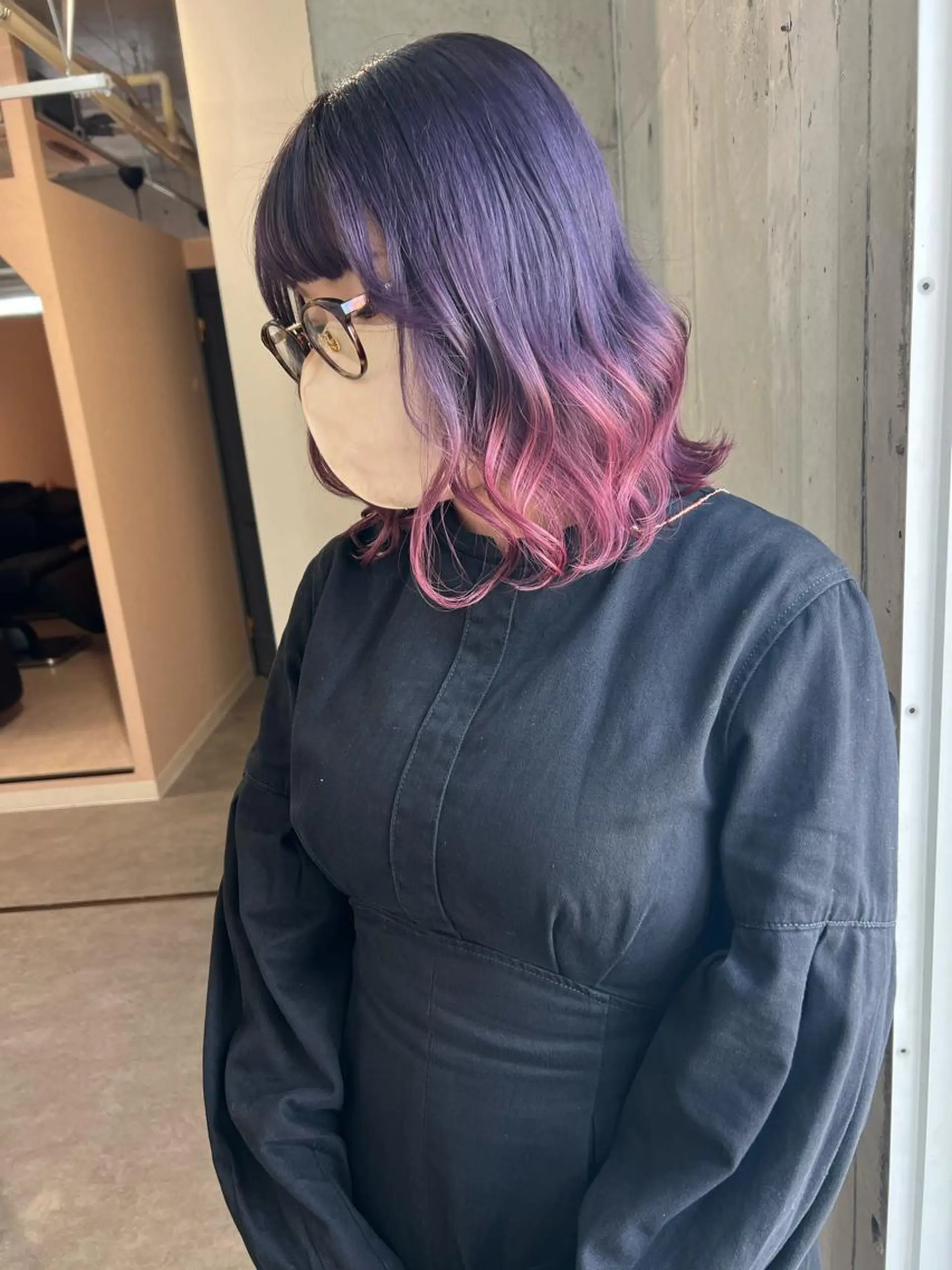 ミディアム カラー バレイヤージュ ブリーチ ケアブリーチ ハイライトカラー インナーカラー ヘアカラー トリートメント lani ブリーチ /ダブルカラーのヘアスタイル