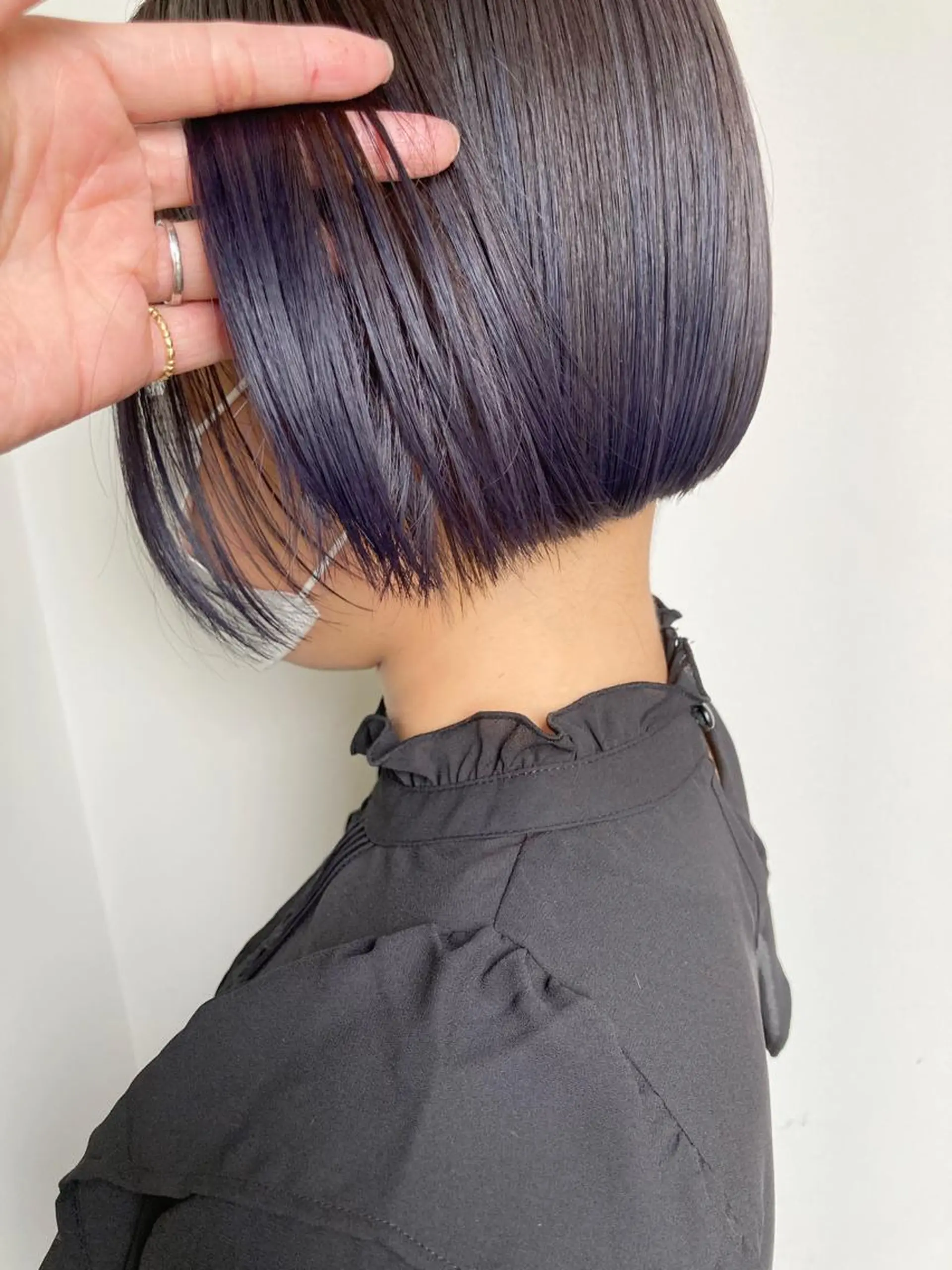 ミディアム カラー ハイライトカラー ハイライト 小木曽智美 /ボブ/ショートのヘアスタイル