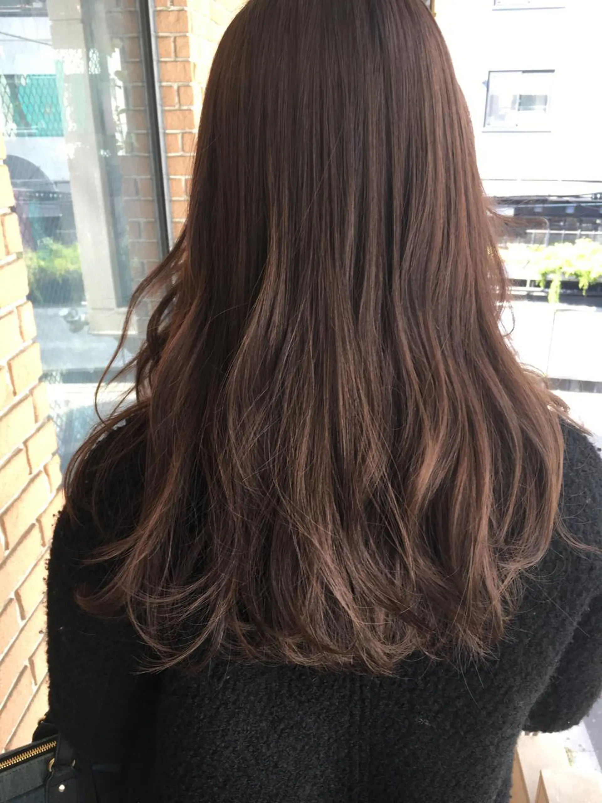 ロング カラー グラデーションカラー ハイライトカラー オレンジ ハイライト 北條 優輝のヘアスタイル