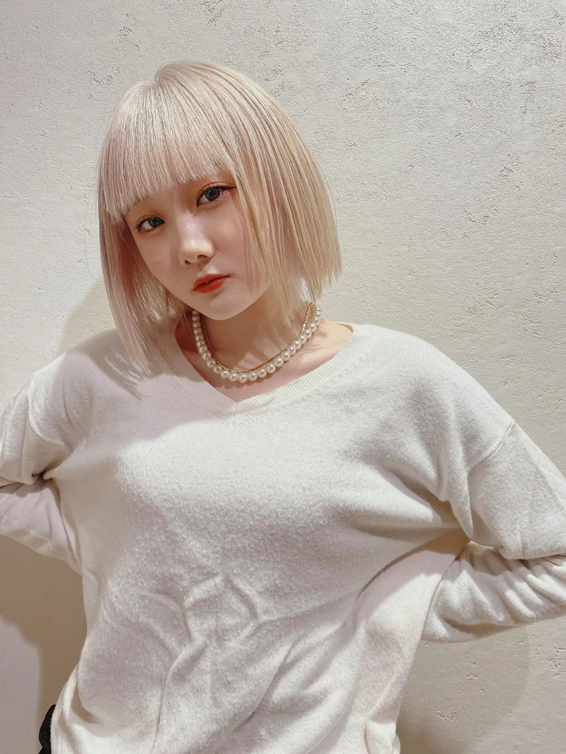 ショート カラー ブリーチ LATTE  渋谷所属・♡レイヤーカット れお♡のヘアスタイル