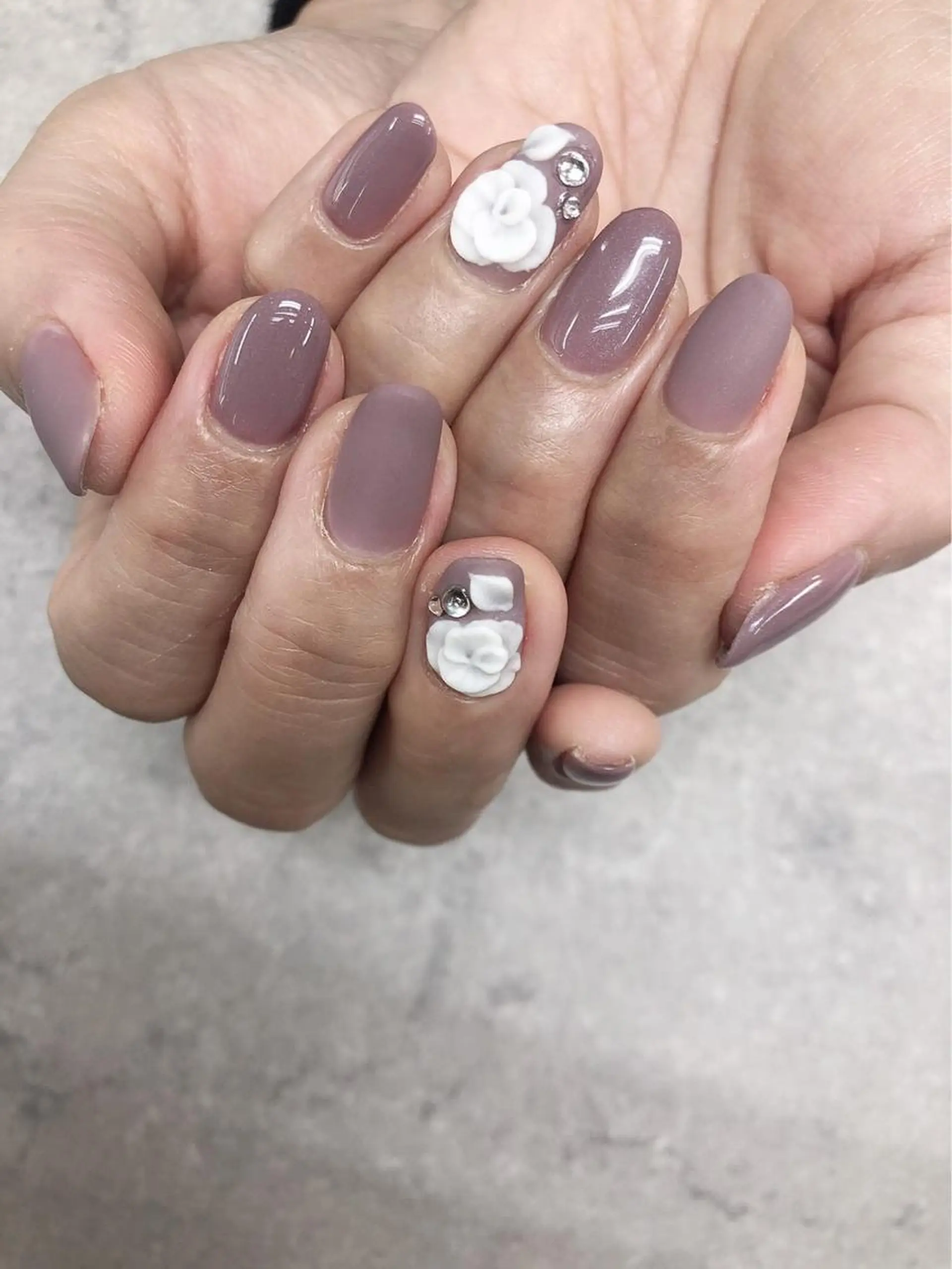 ネイル マットネイル ピンク ピンクベージュ ハンドネイル ハンドケア FASTNAIL PLUS 新宿店のネイルデザイン