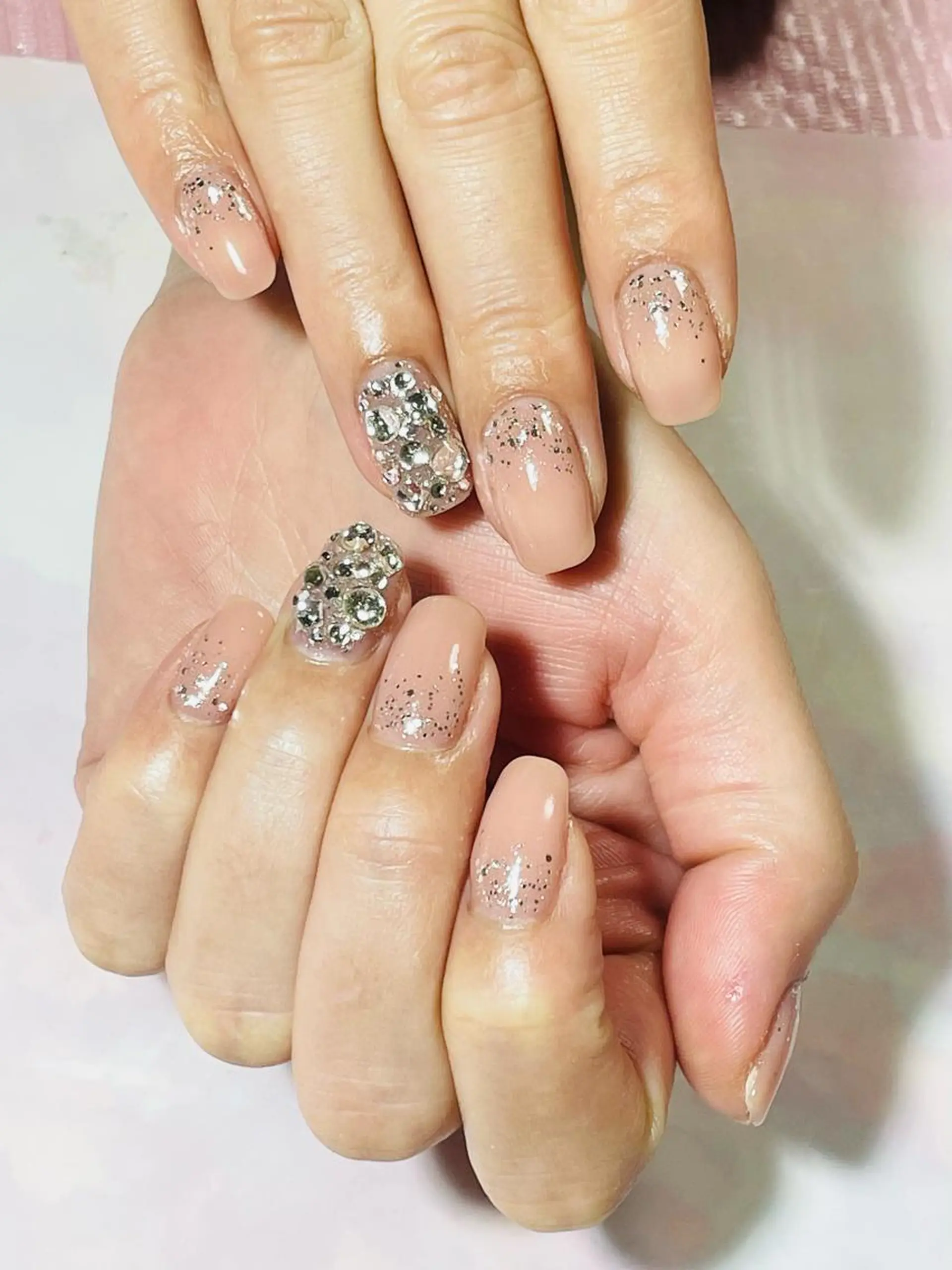 ネイル ストーンネイル ハンドネイル レワード所属・reward＊安藤 ゆかりのネイルデザイン