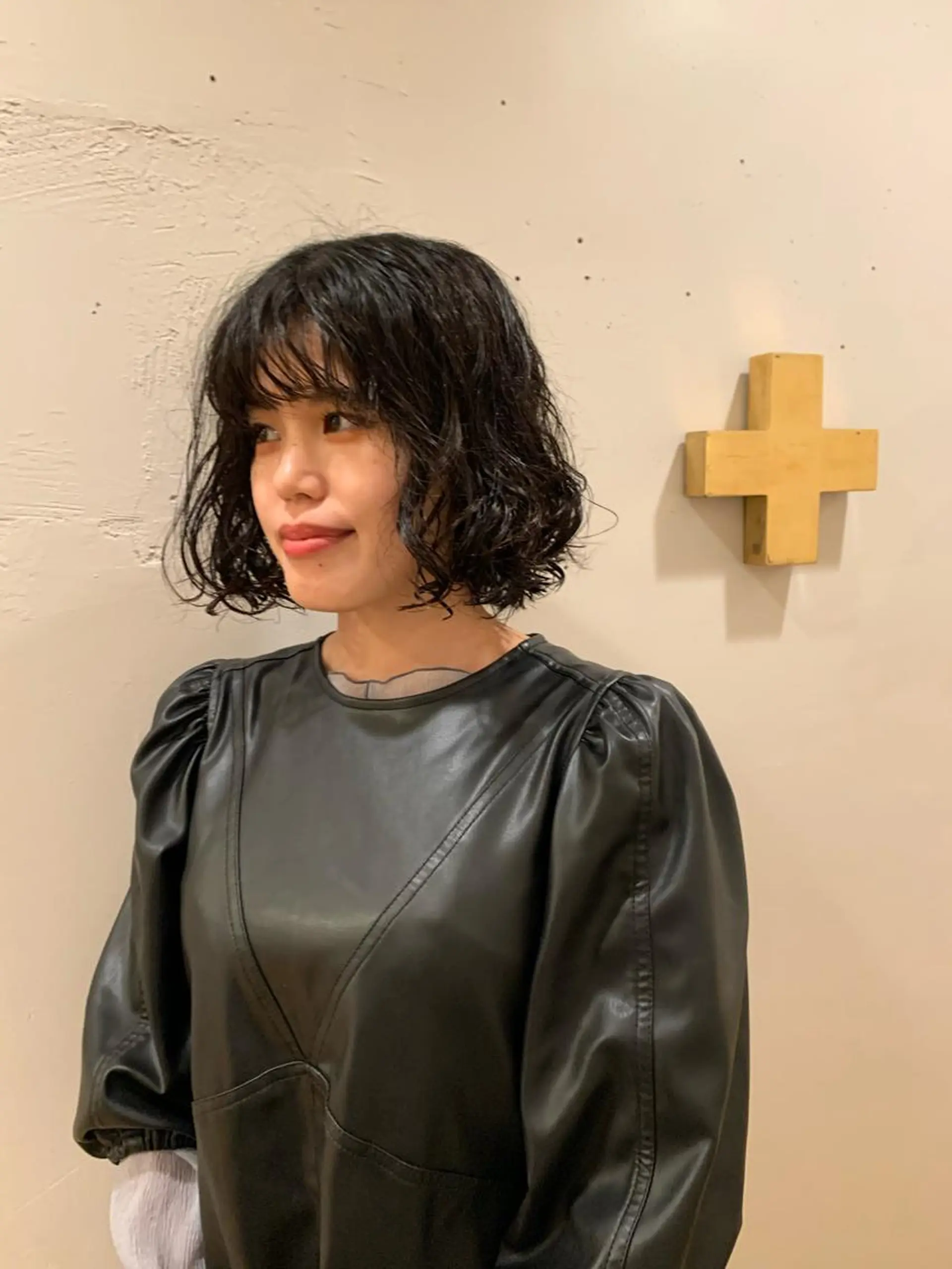 ミディアム パーマ 村田 陸のヘアスタイル