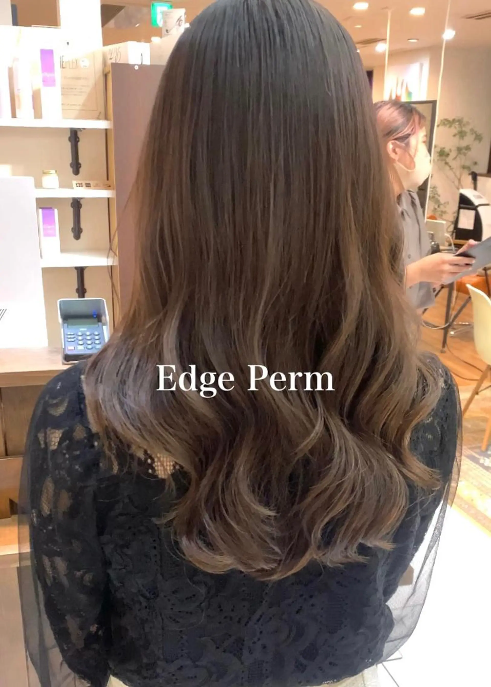 セミロング パーマ セミロングパーマ デジタルパーマ カット パーマ 古沢 新のヘアスタイル