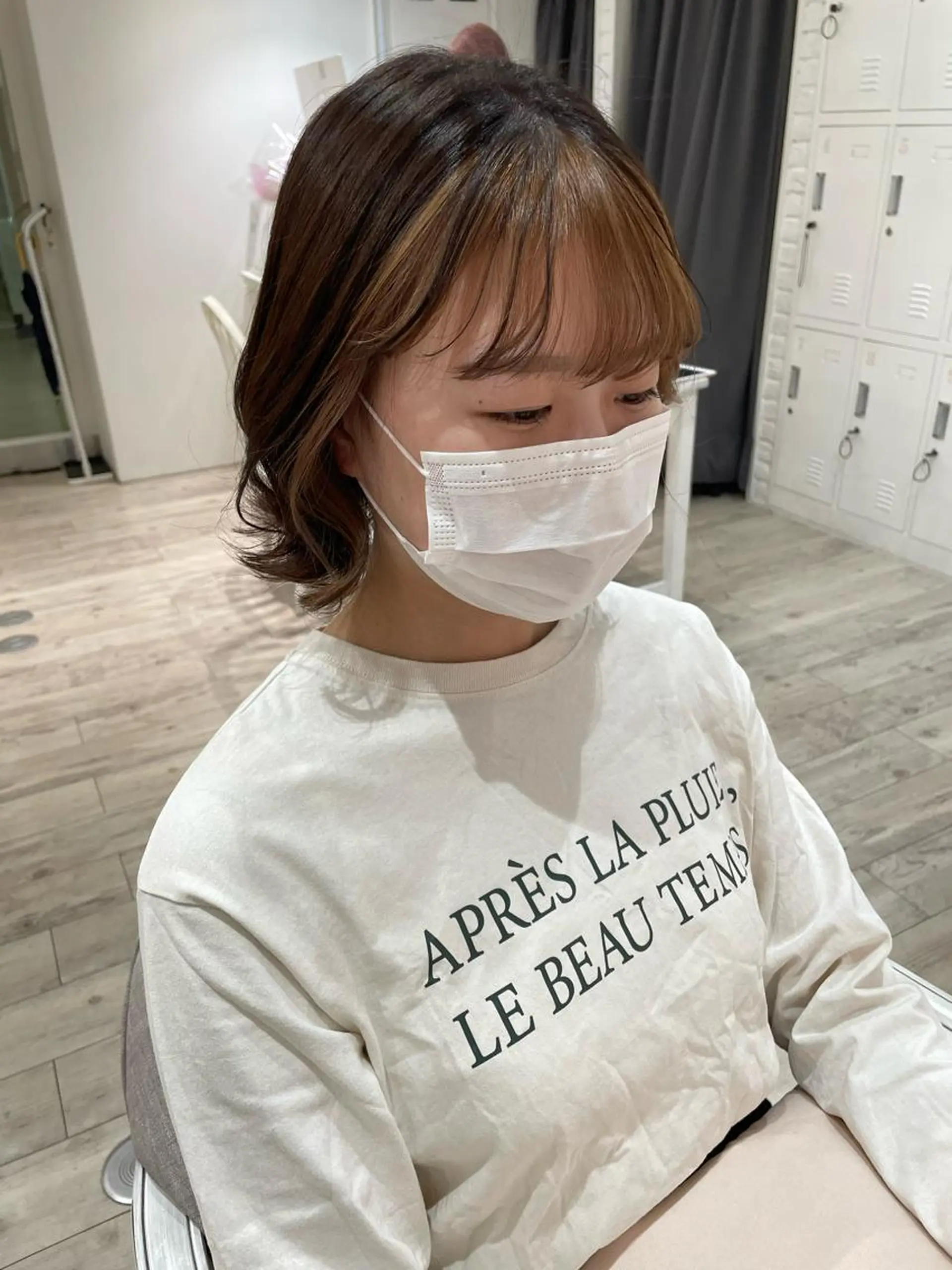 ミディアム カラー カット トリートメント miyu /大阪美容室のヘアスタイル