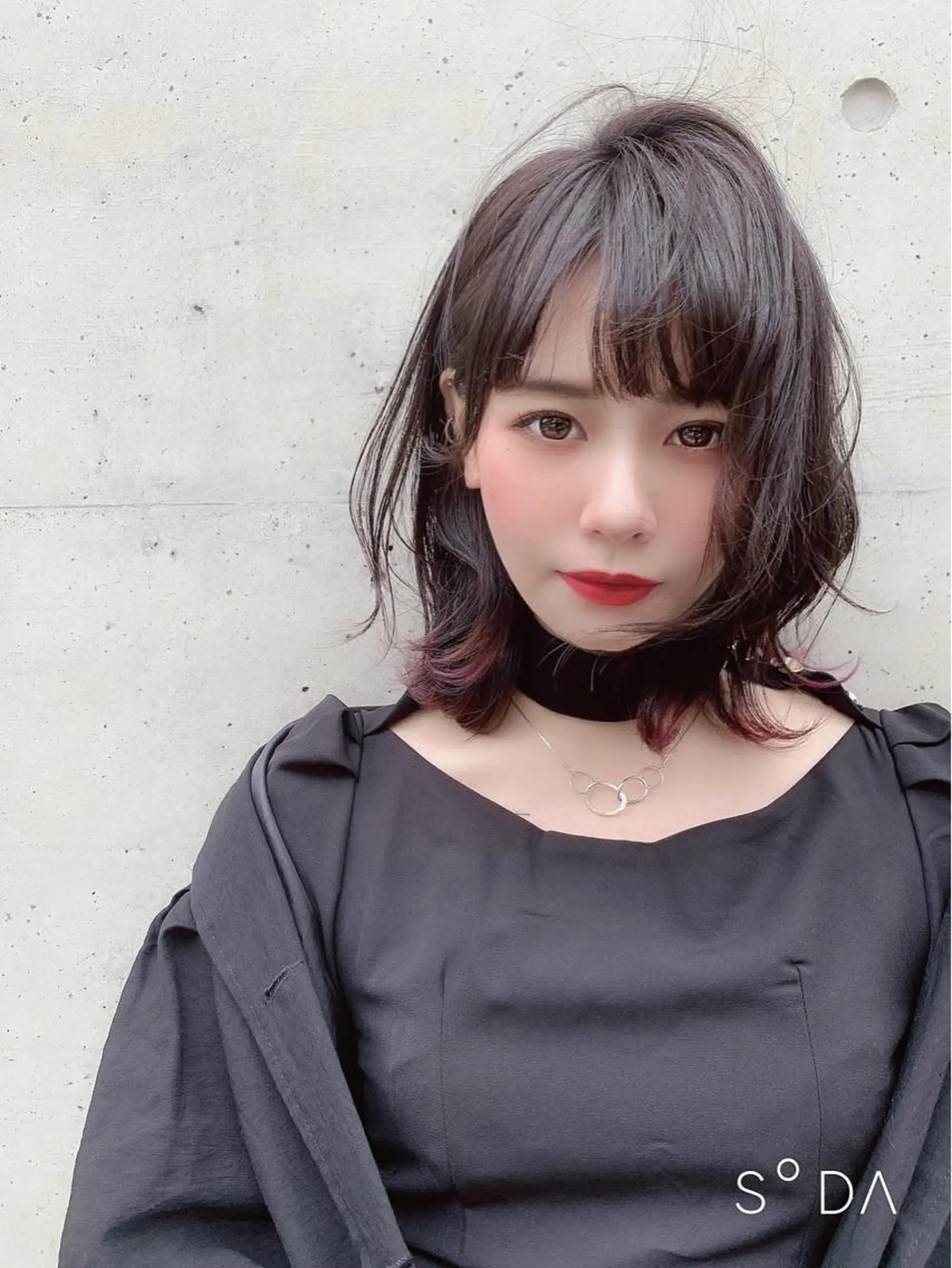 ミディアム SAKURA 原宿所属・なかの たくみのヘアスタイル