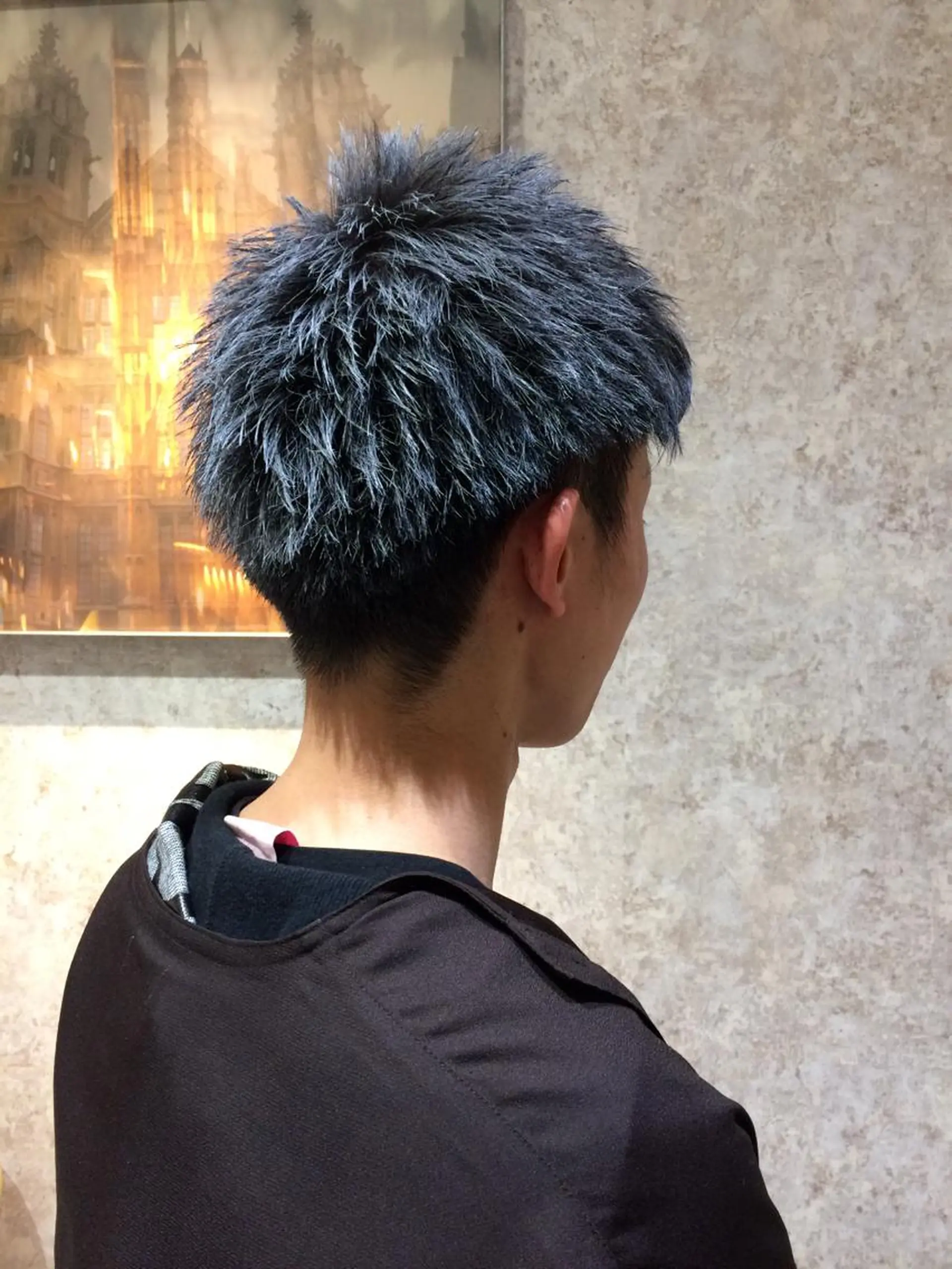 メンズ Kobayashi ハイライト/ショートのヘアスタイル