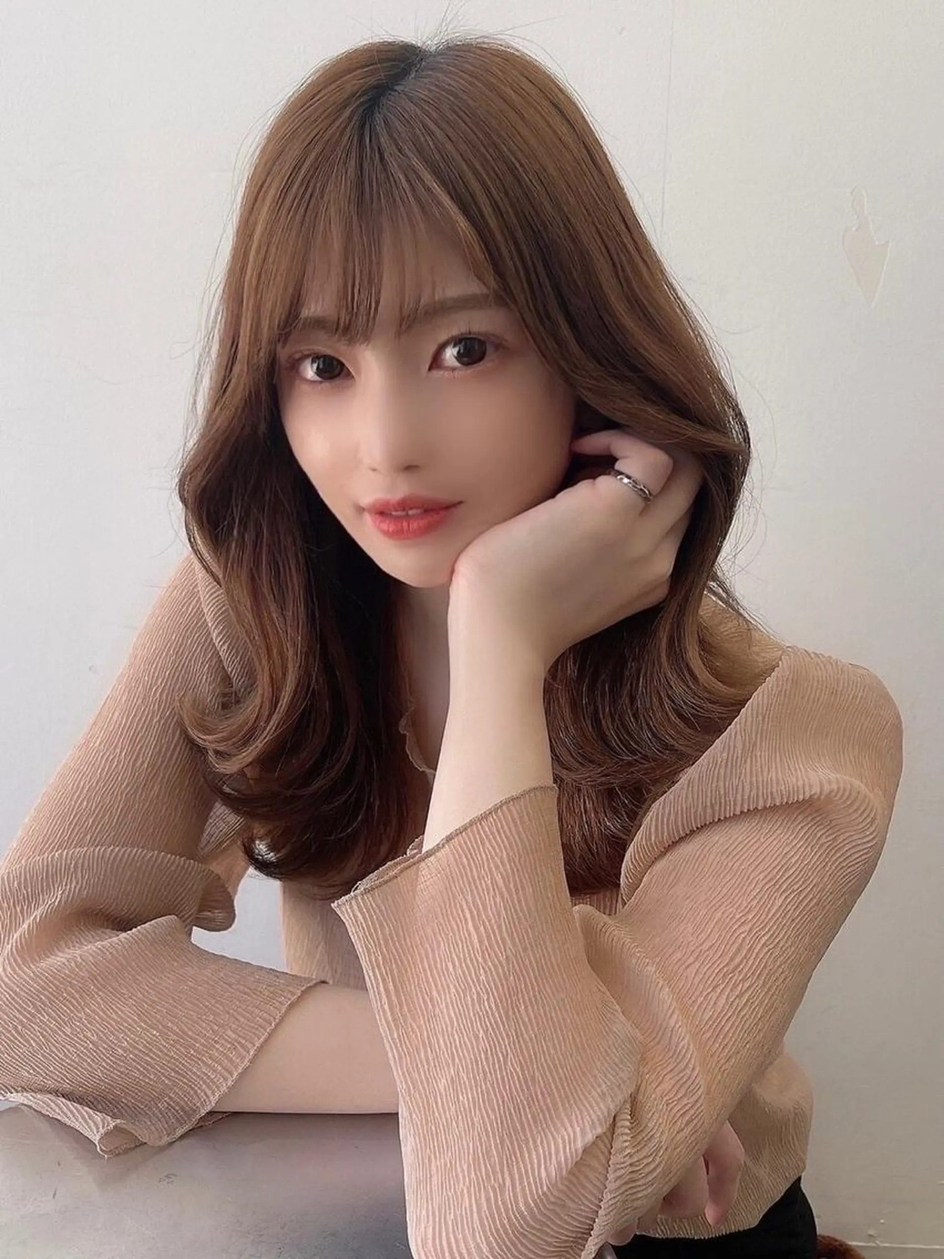 セミロング 韓国風ヘア カット トリートメント POCKET大宮所属・韓国カット/新保 辰明/大宮美容室のヘアスタイル