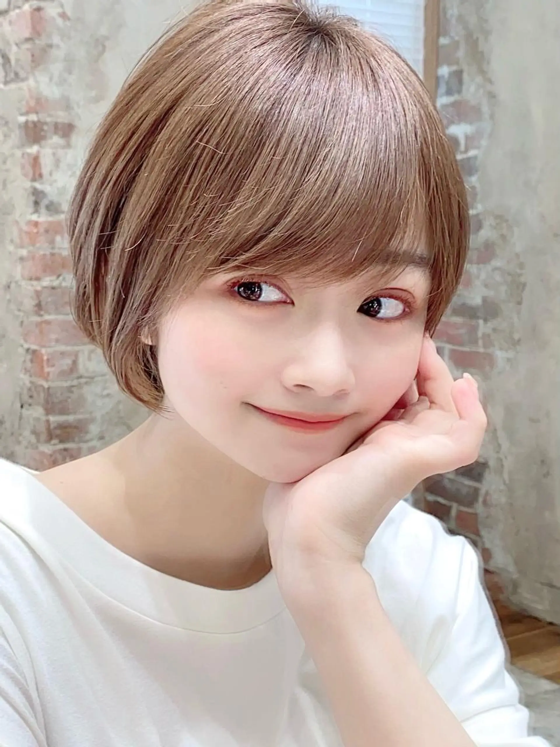 ショート ショートボブ ボブ ショートヘア On所属・新宿　ショート・ボブ カットモデル募集のヘアスタイル