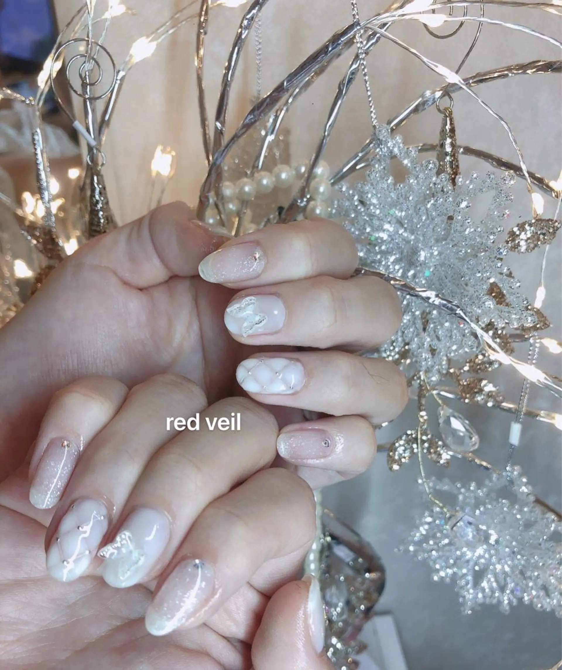 ミディアム ネイル 長さ出し専門 nynaのネイルデザイン