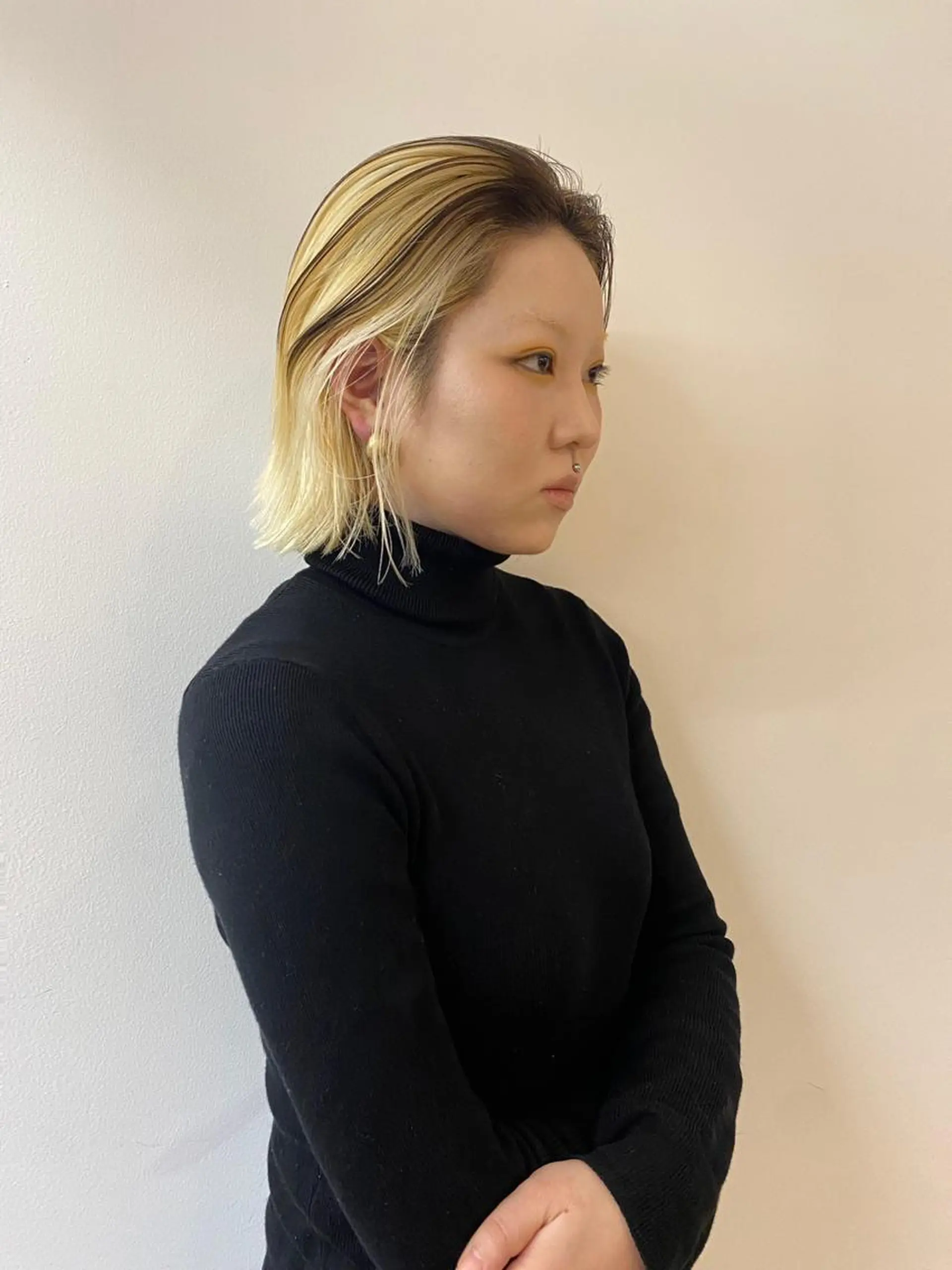 ショート ボブ ハイライト 髪質改善 韓国風ヘア レイヤーカット THE  AGATA TOKYO所属・外国人風パーマ/デザ インカット🦕✨アミのヘアスタイル