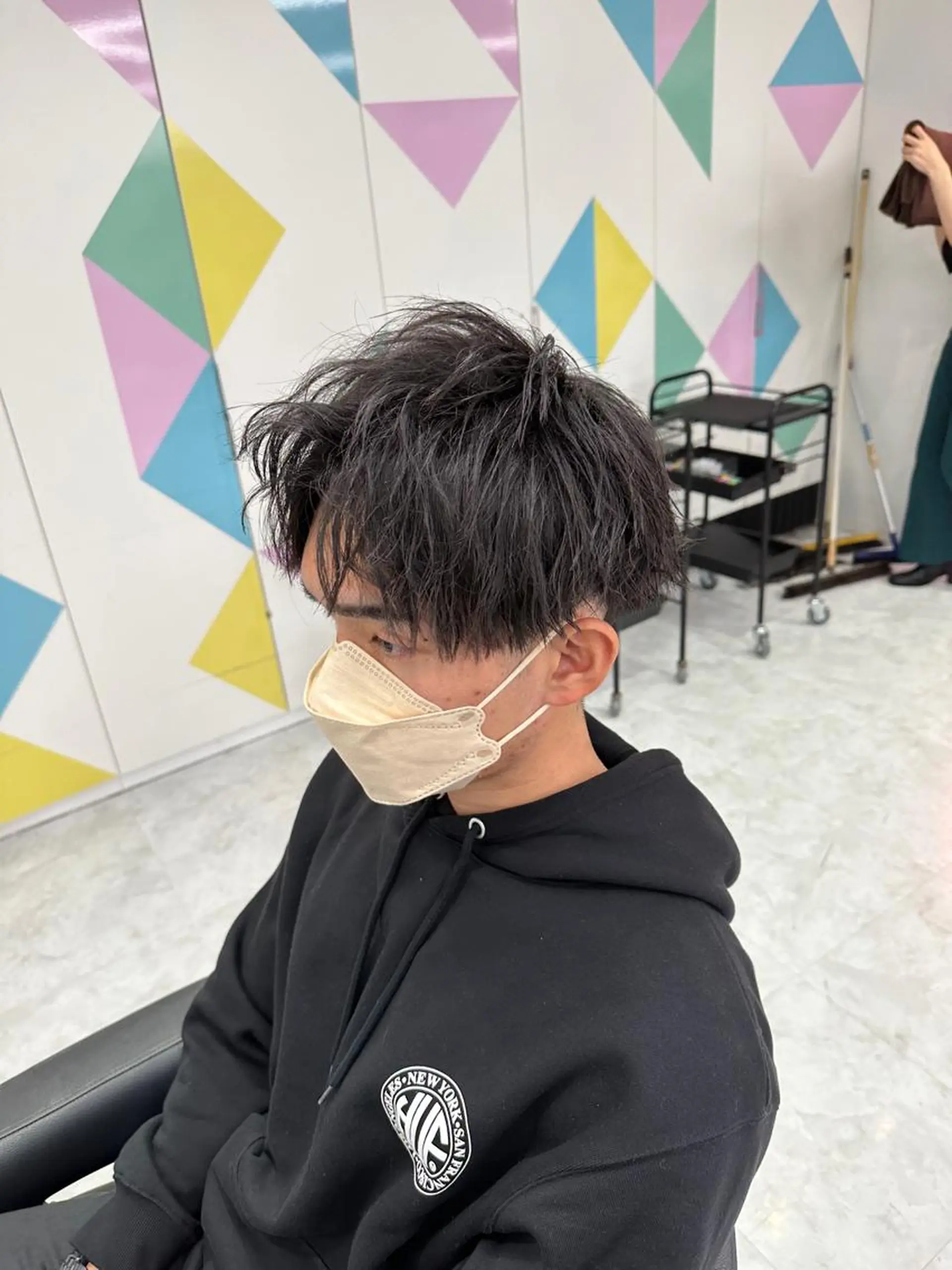 ショート カラー パーマ メンズ 【メンズサロン】 BLUCK 横浜のヘアスタイル