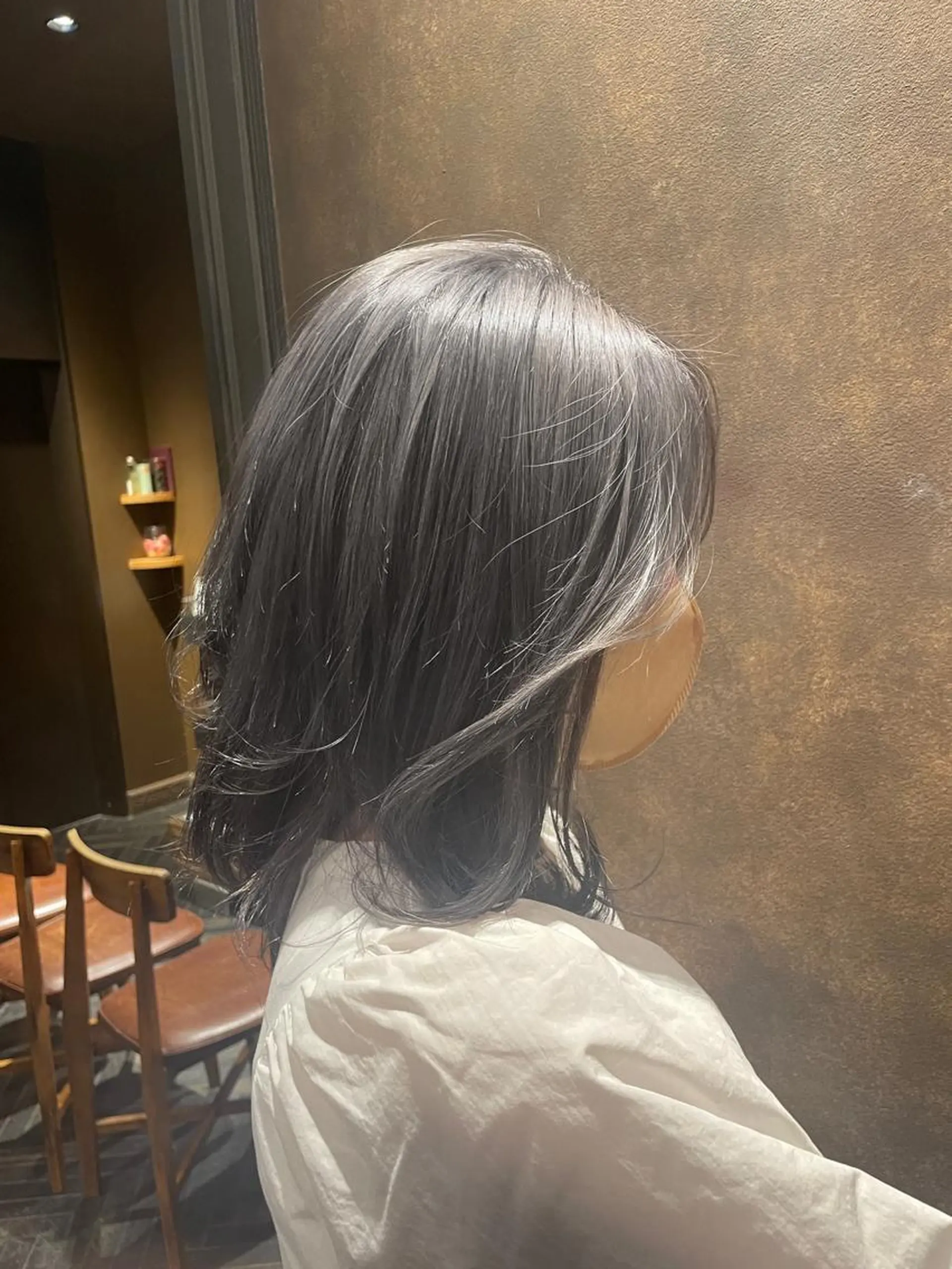 ミディアム カラー ヘアカラー ブリーチ＆縮毛矯正 🧸tomoki🧸のヘアスタイル