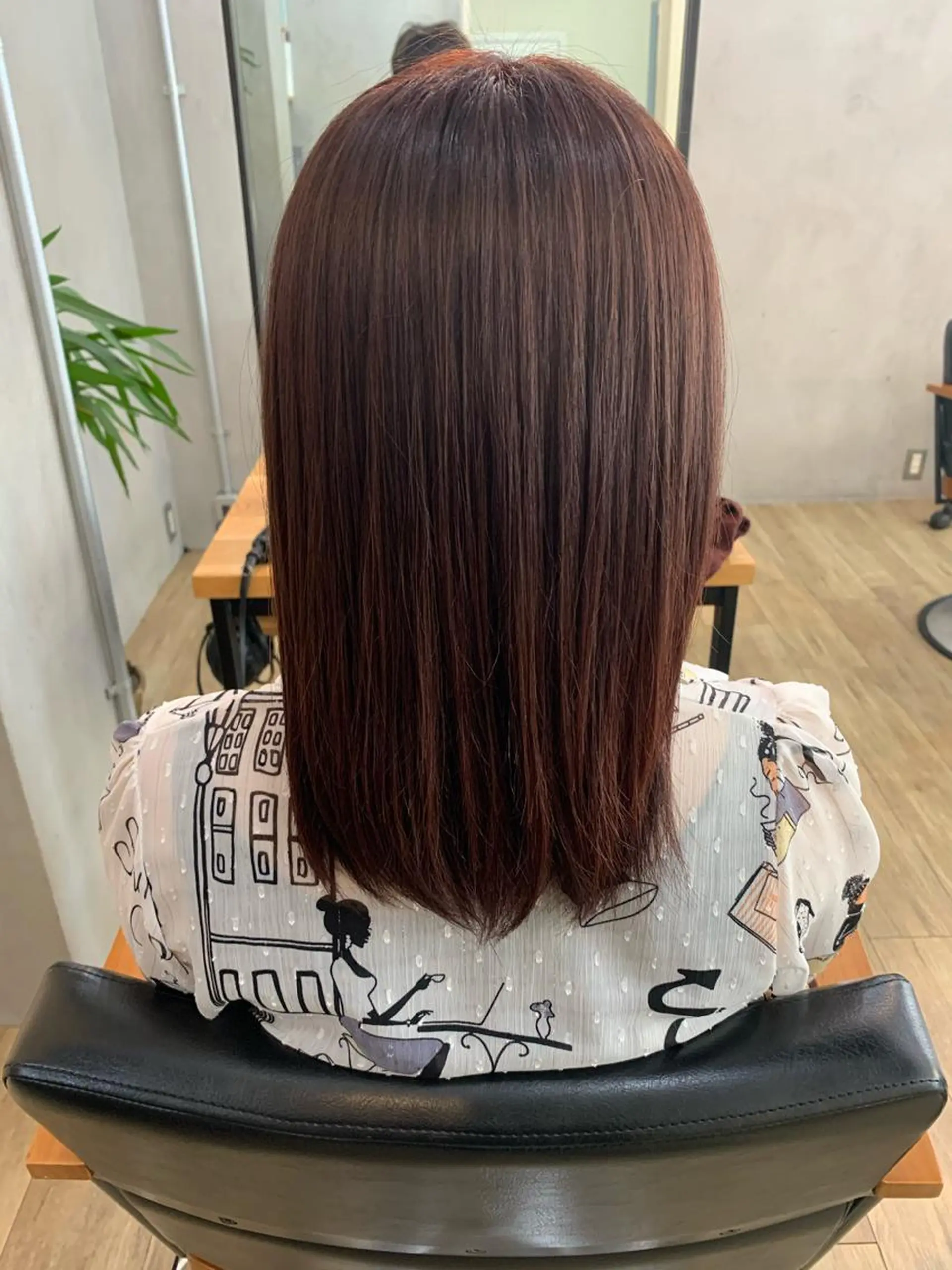 セミロング カラー パーマ 宗近 拓磨のヘアスタイル