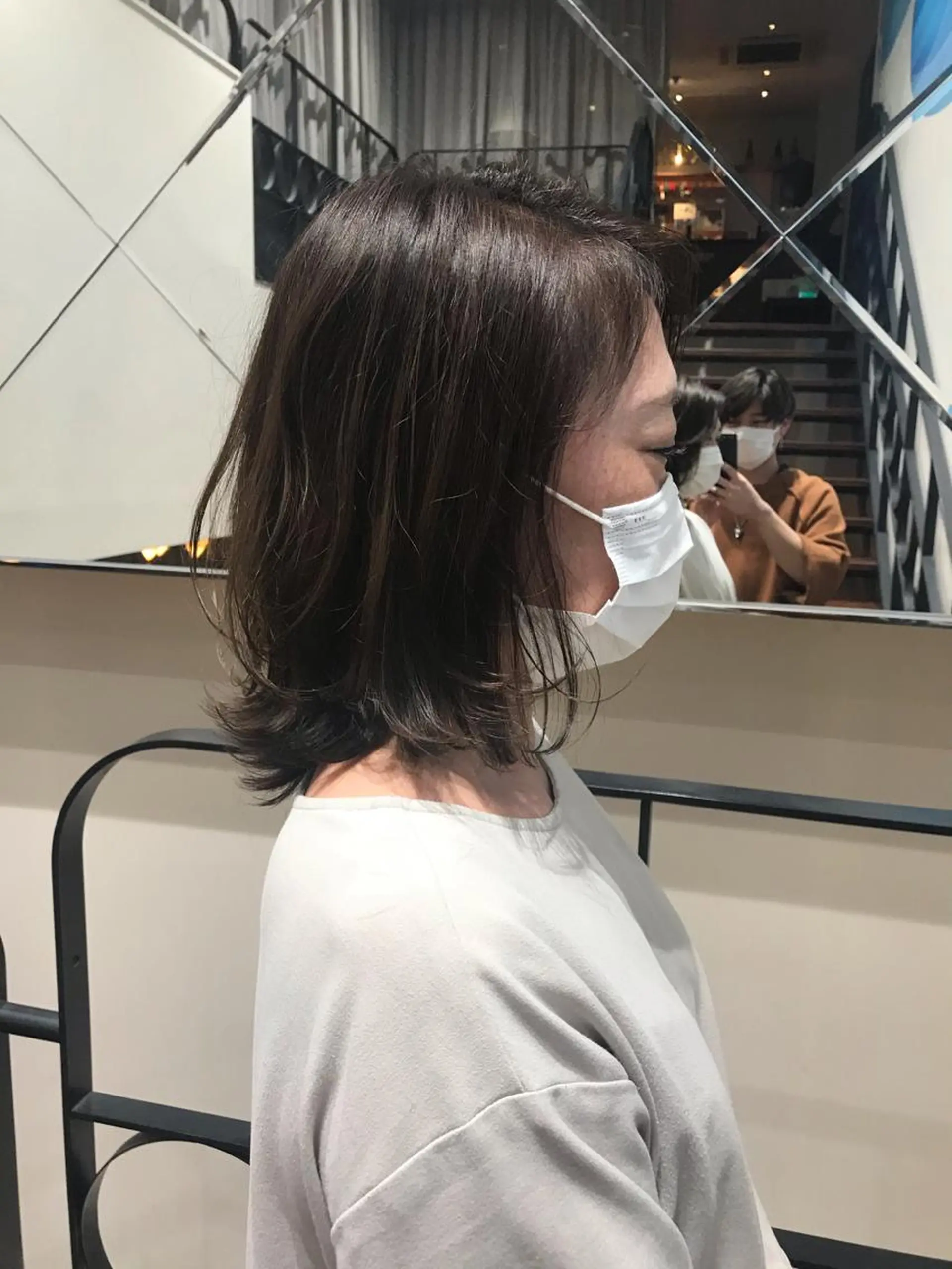 ミディアム カラー ボブ レイヤーカット ウルフカット Rondo岐阜公式/ 岐阜No.1髪質改善のヘアスタイル