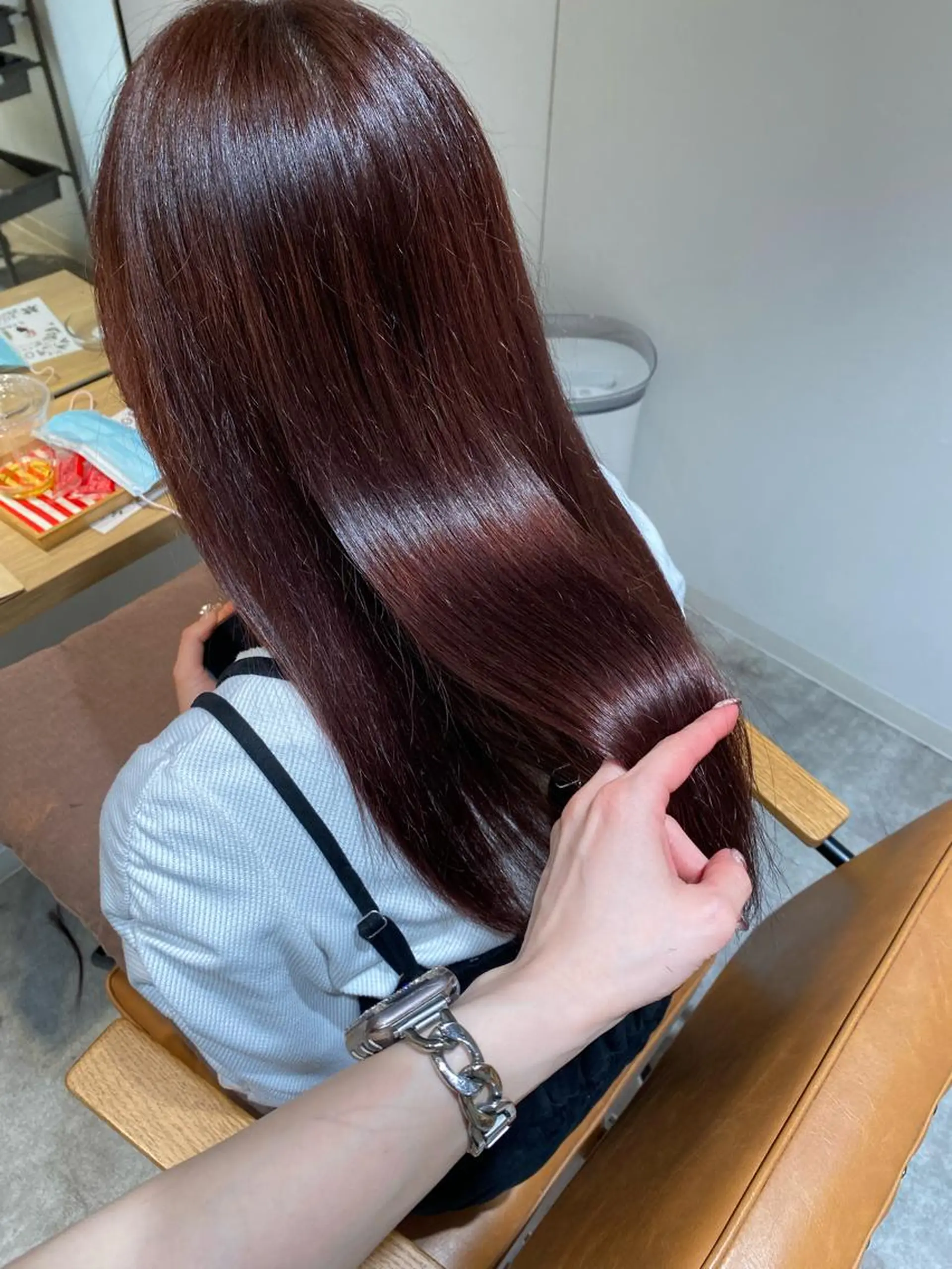 ロング カラー ブリーチ 髪質改善 カット ヘアカラー トリートメント オスズ 🎀´-のヘアスタイル