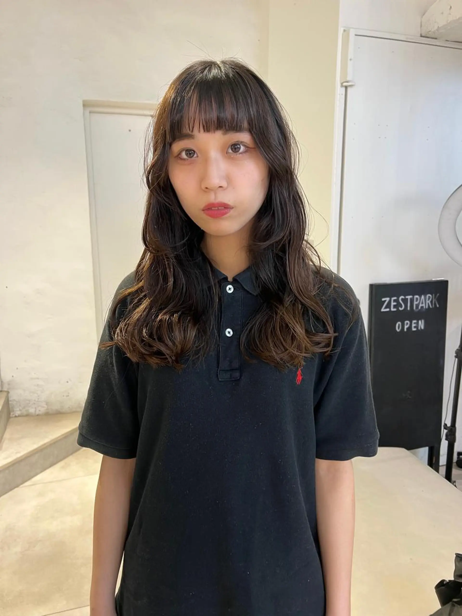 ロング レイヤーカット 顔周りカット/透明感 カラー✂️MEIのヘアスタイル