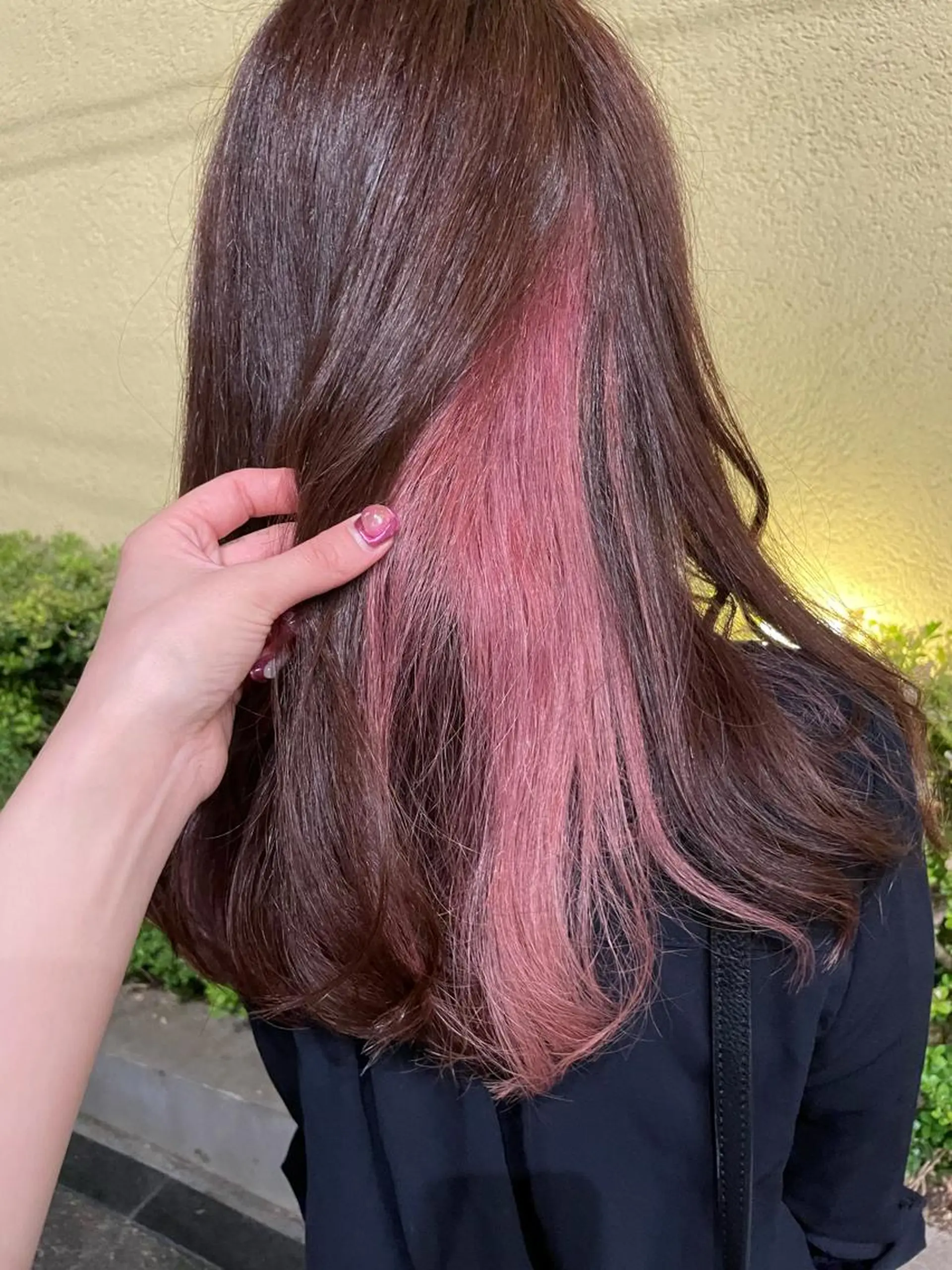 ロング カラー インナーカラー ピンクカラー GO TODAY SHARE SALON 原宿本店所属・ブリーチ/ハイトーン 艶カラー/ユリナのヘアスタイル