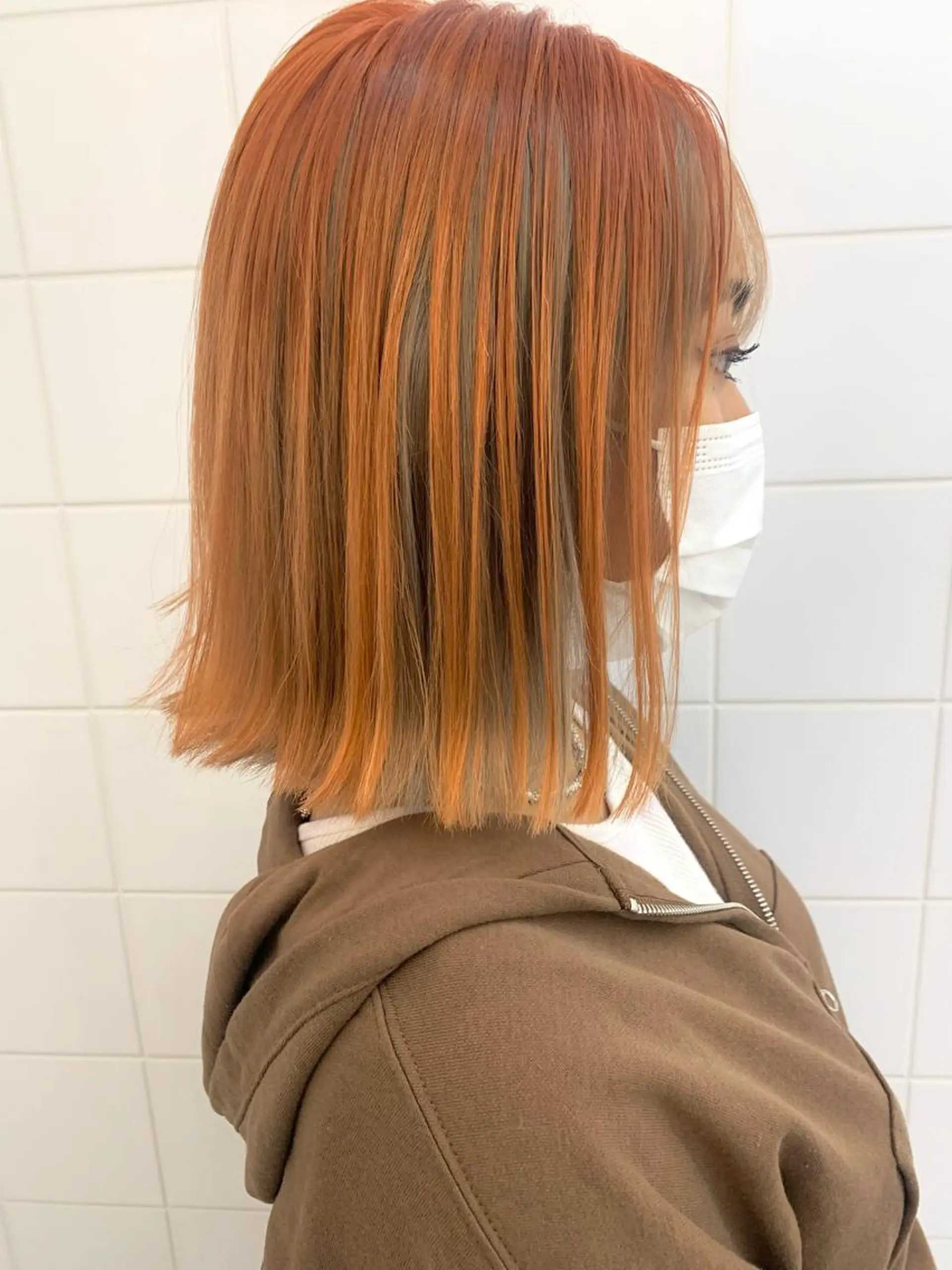 ショート カラー ヘアアレンジ 🧨ブリーチー×ボブ レイヤー💎じゅえるのヘアスタイル