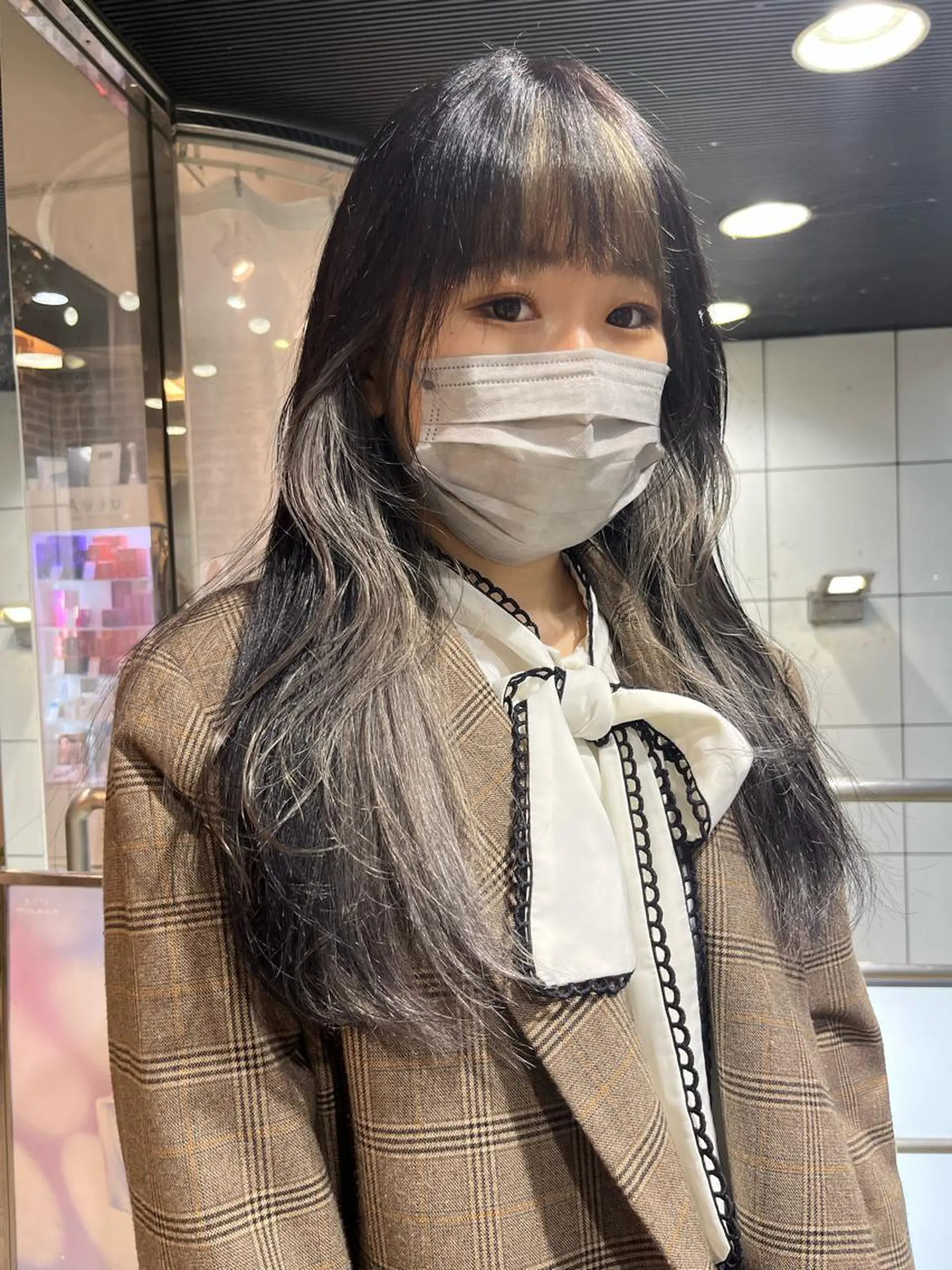 ロング カラー 💖デザインカラー/ タダ ハナカ💖のヘアスタイル